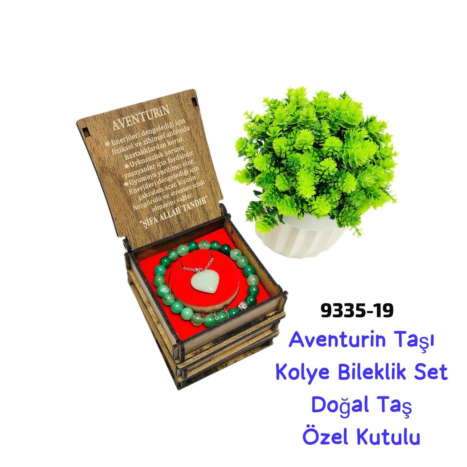 9335 Akik Taşı Kolye Bileklik Set
