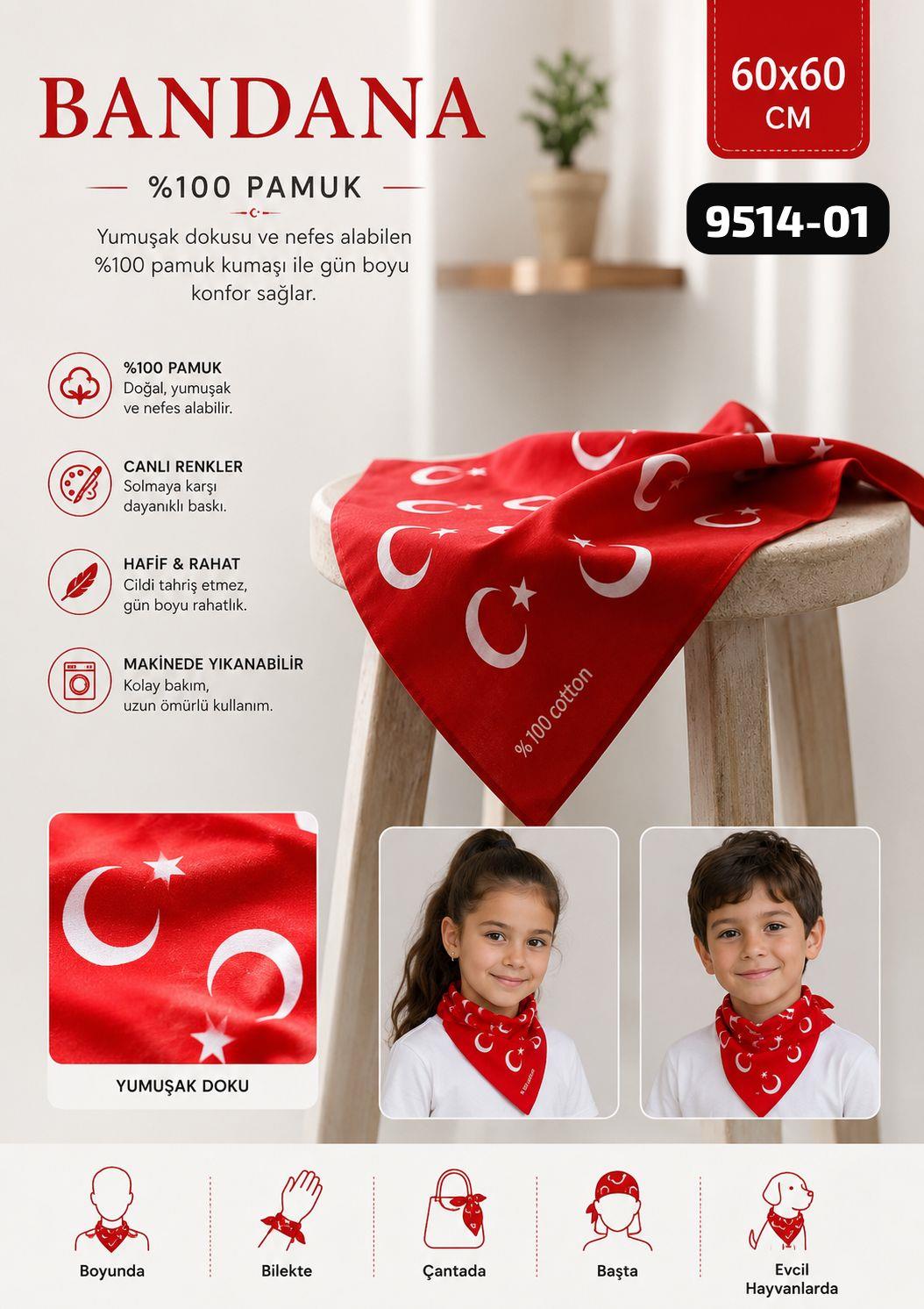 Ay Yıldız Bandana