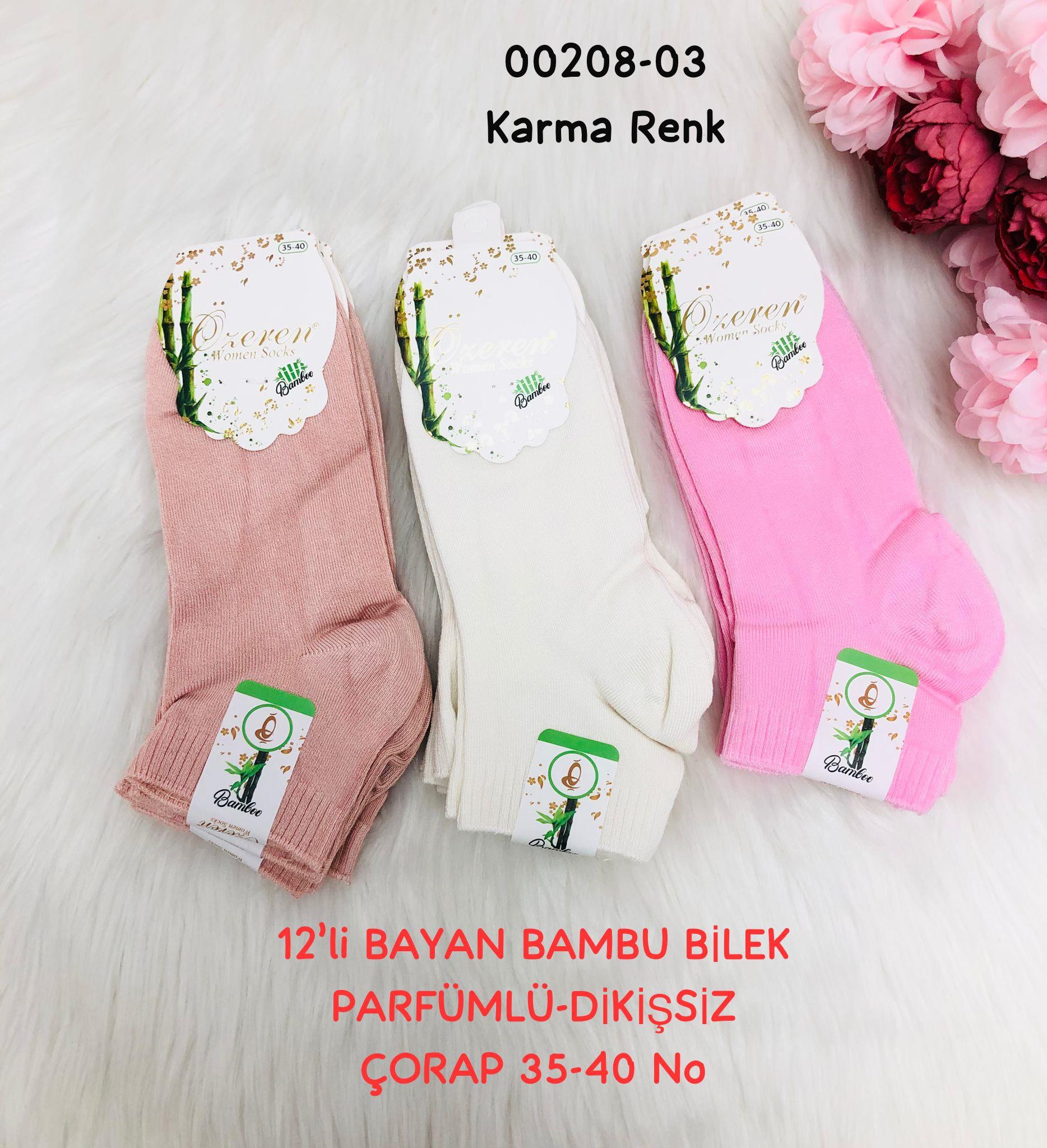 Bayan Bambu Bilek Dikişsiz Çorap