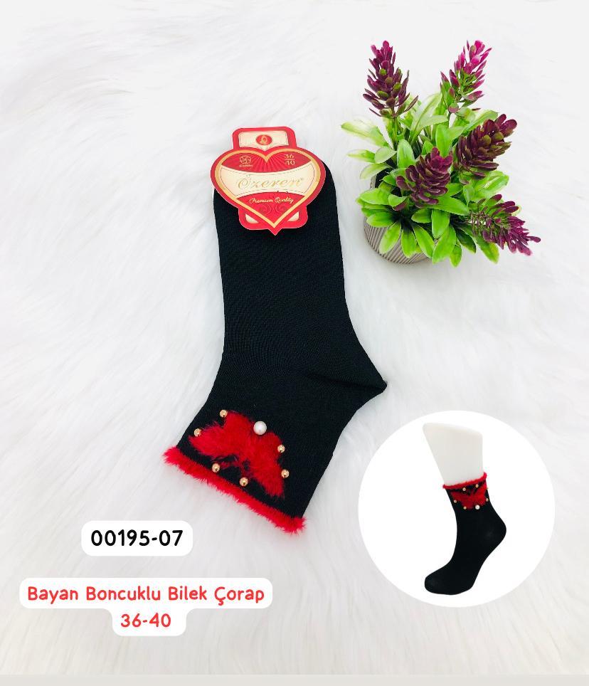 Bayan Boncuklu Bilek Çorap