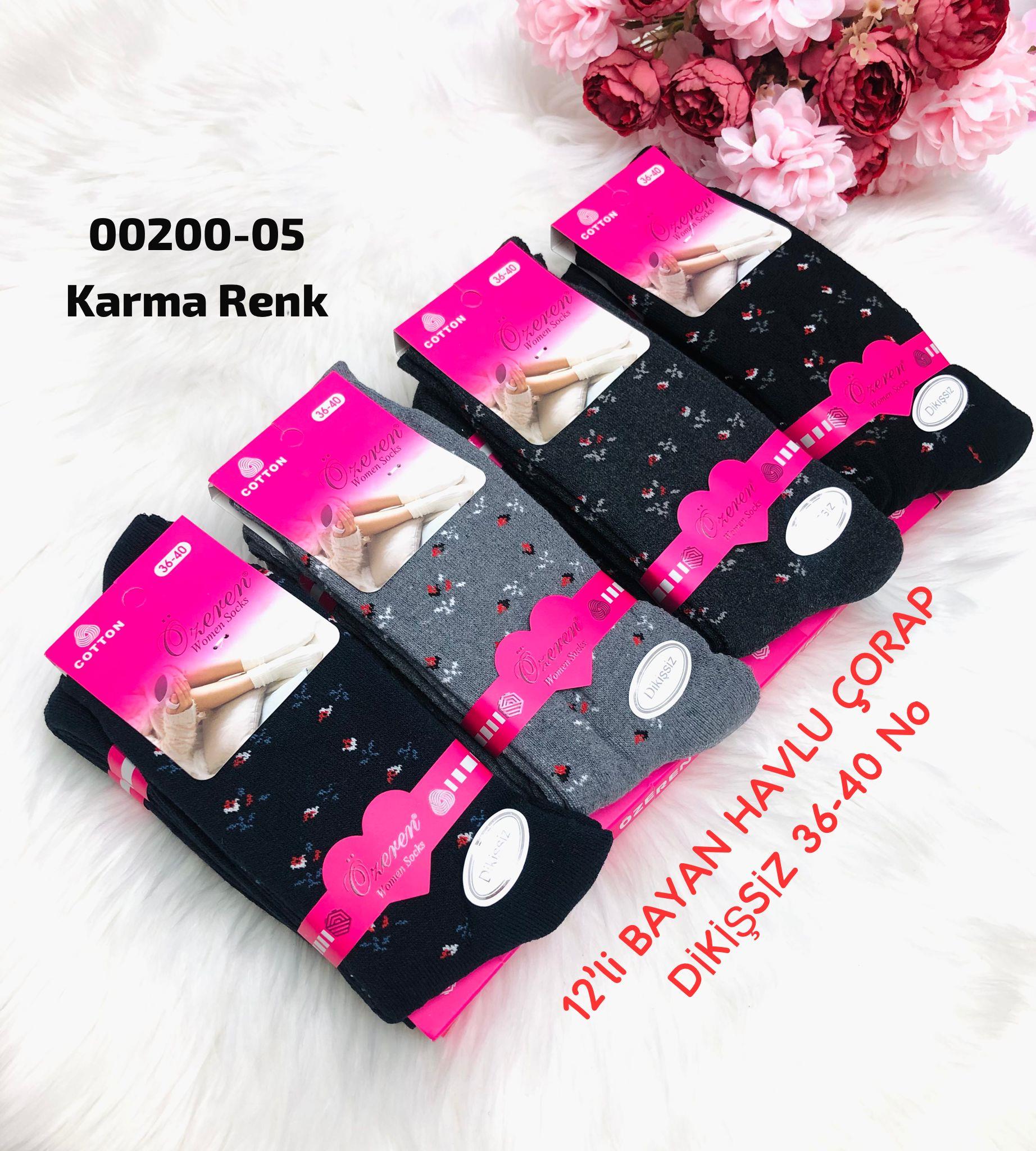 Bayan Havlu Çorap