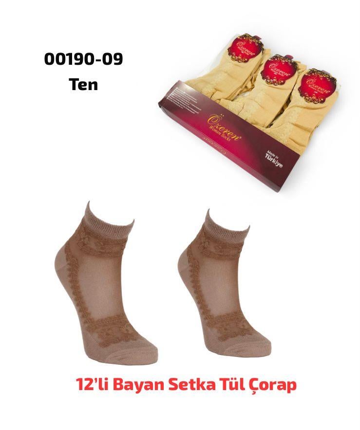 Bayan Setka Tül Çorap