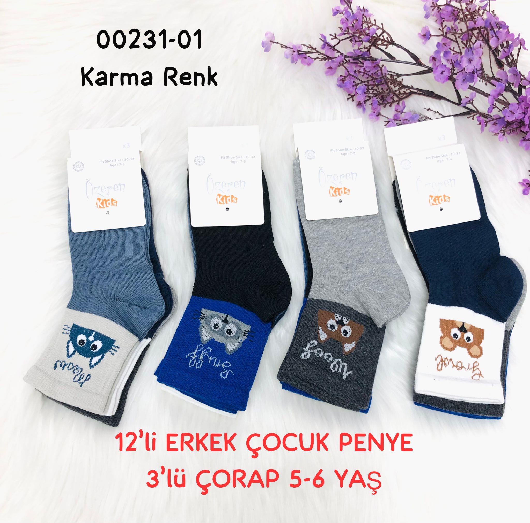 Çocuk Penye Çorap