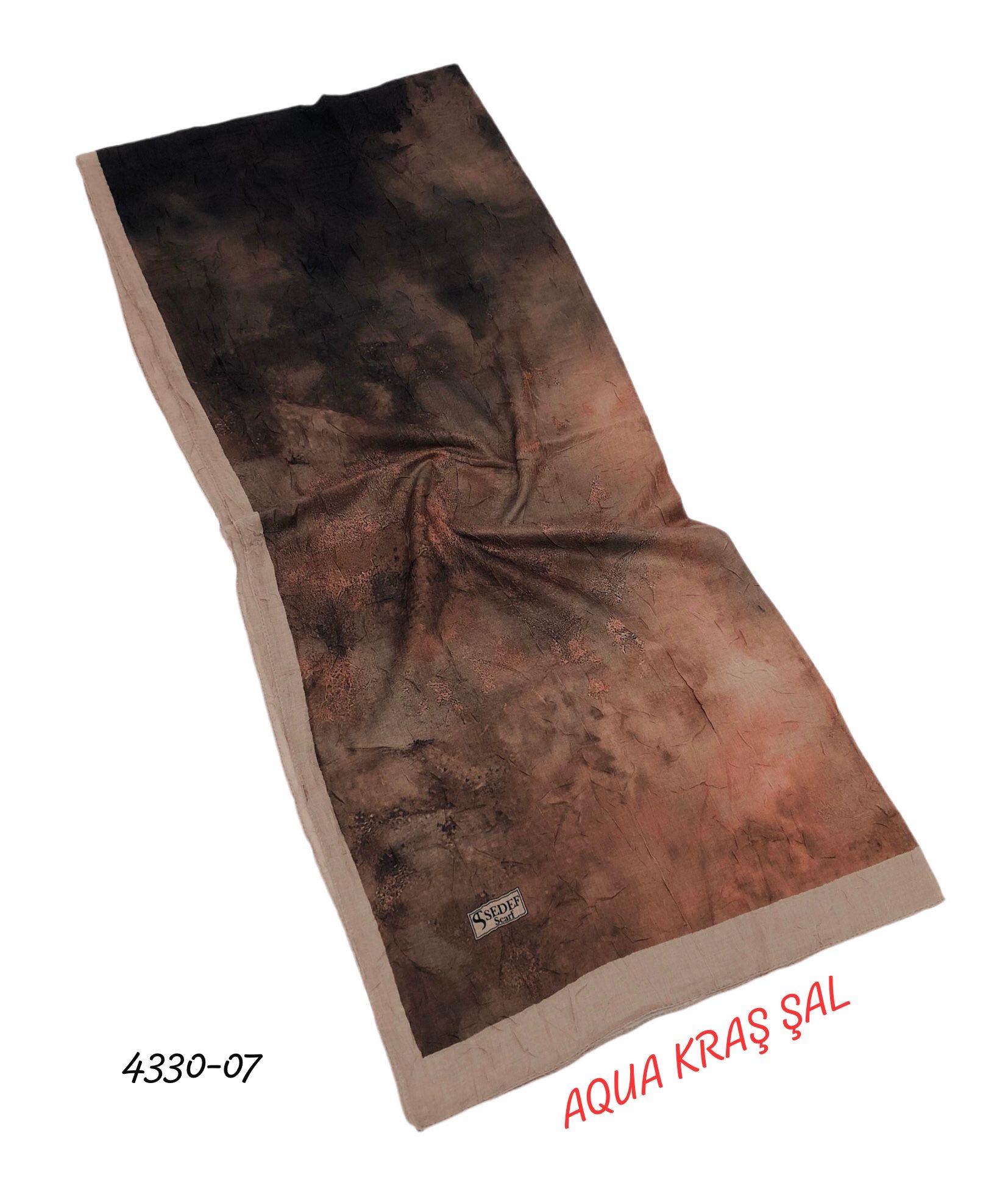 Desenli Bambu Aqua Kraş Şal Kaliteli