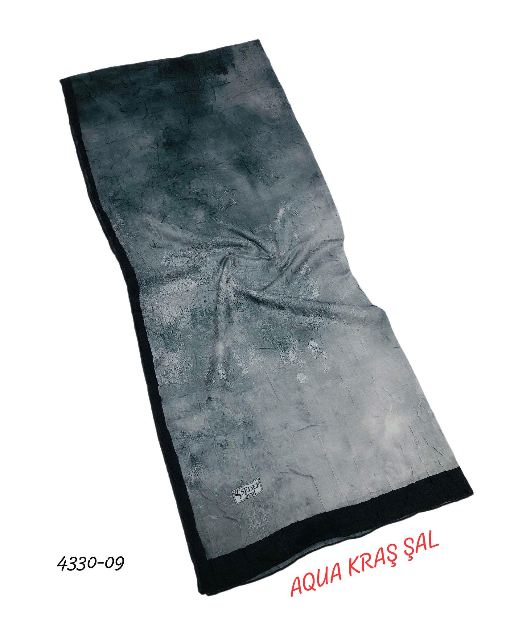 Desenli Bambu Aqua Kraş Şal Kaliteli