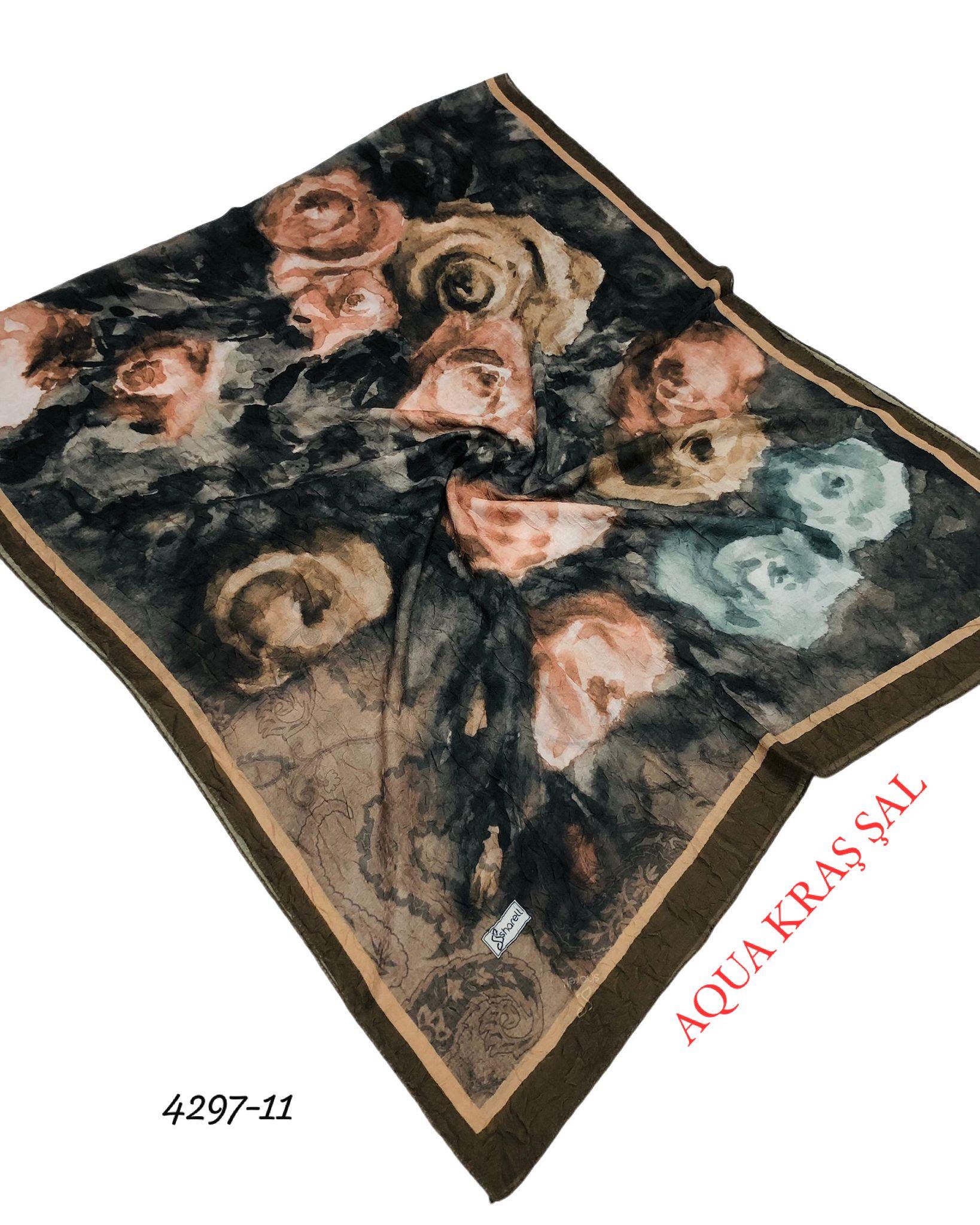 Desenli Bambu Kraş Şal