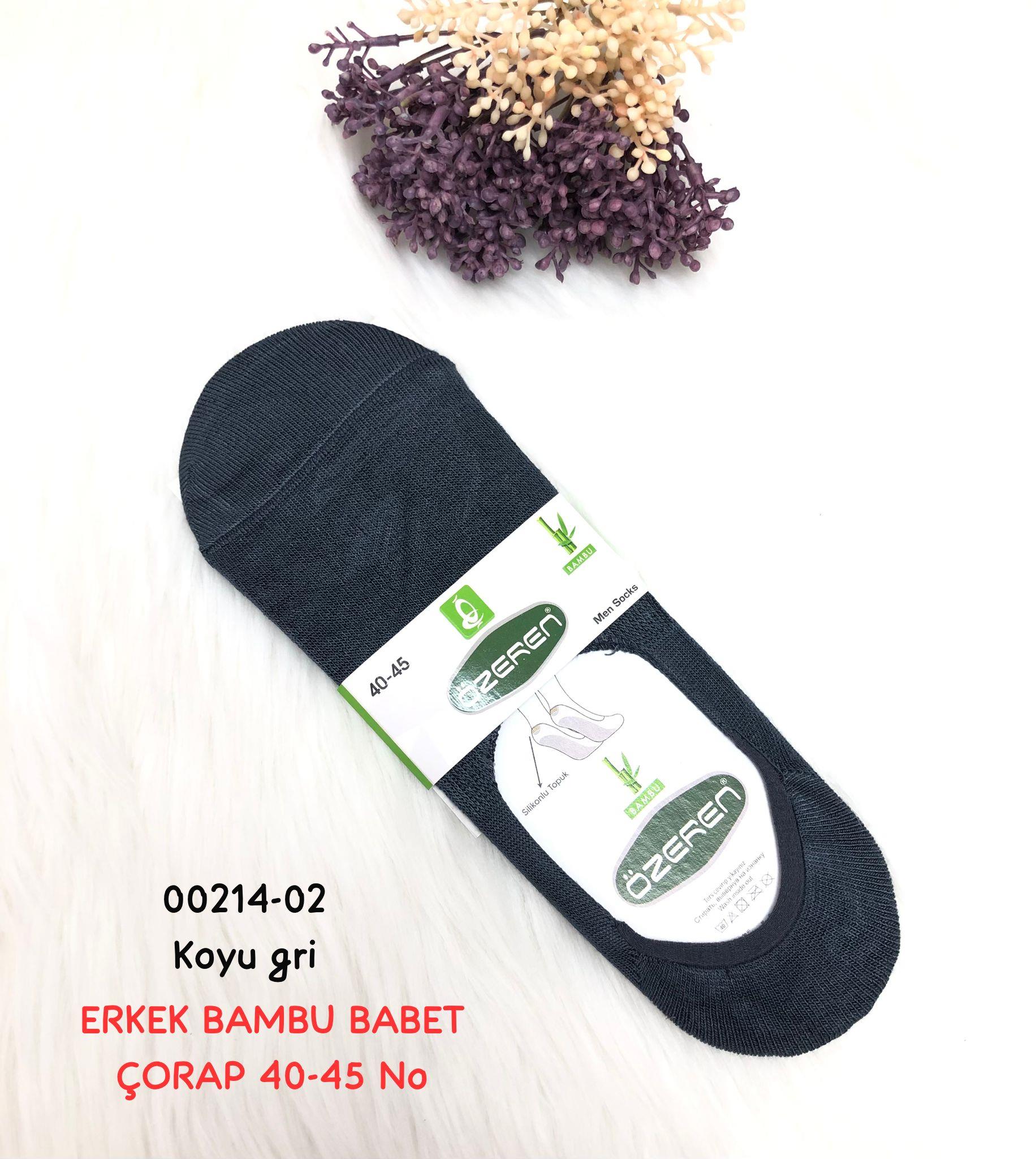 Erkek Bambu Babet Çorap