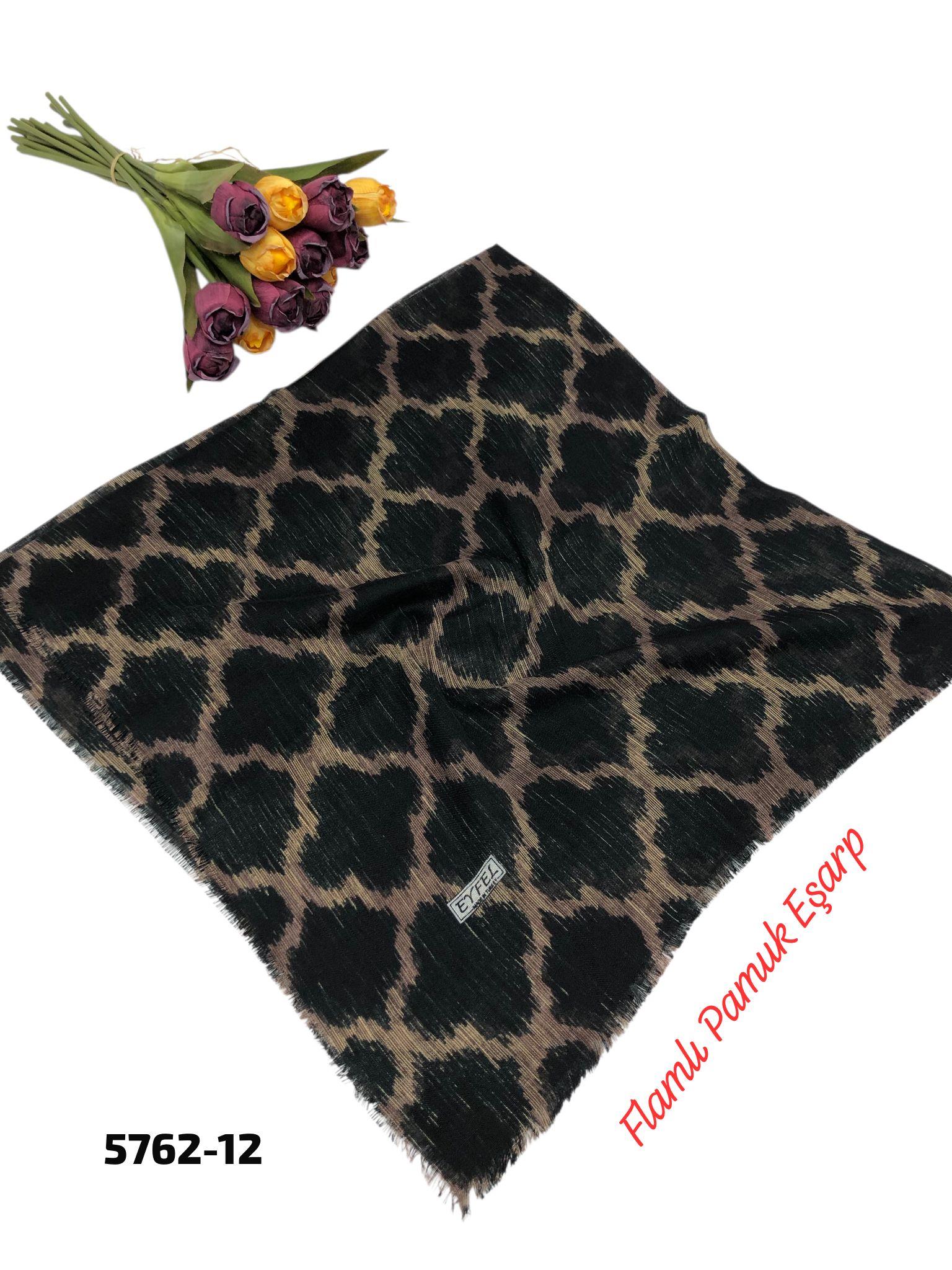 Flamlı Pamuk Eşarp