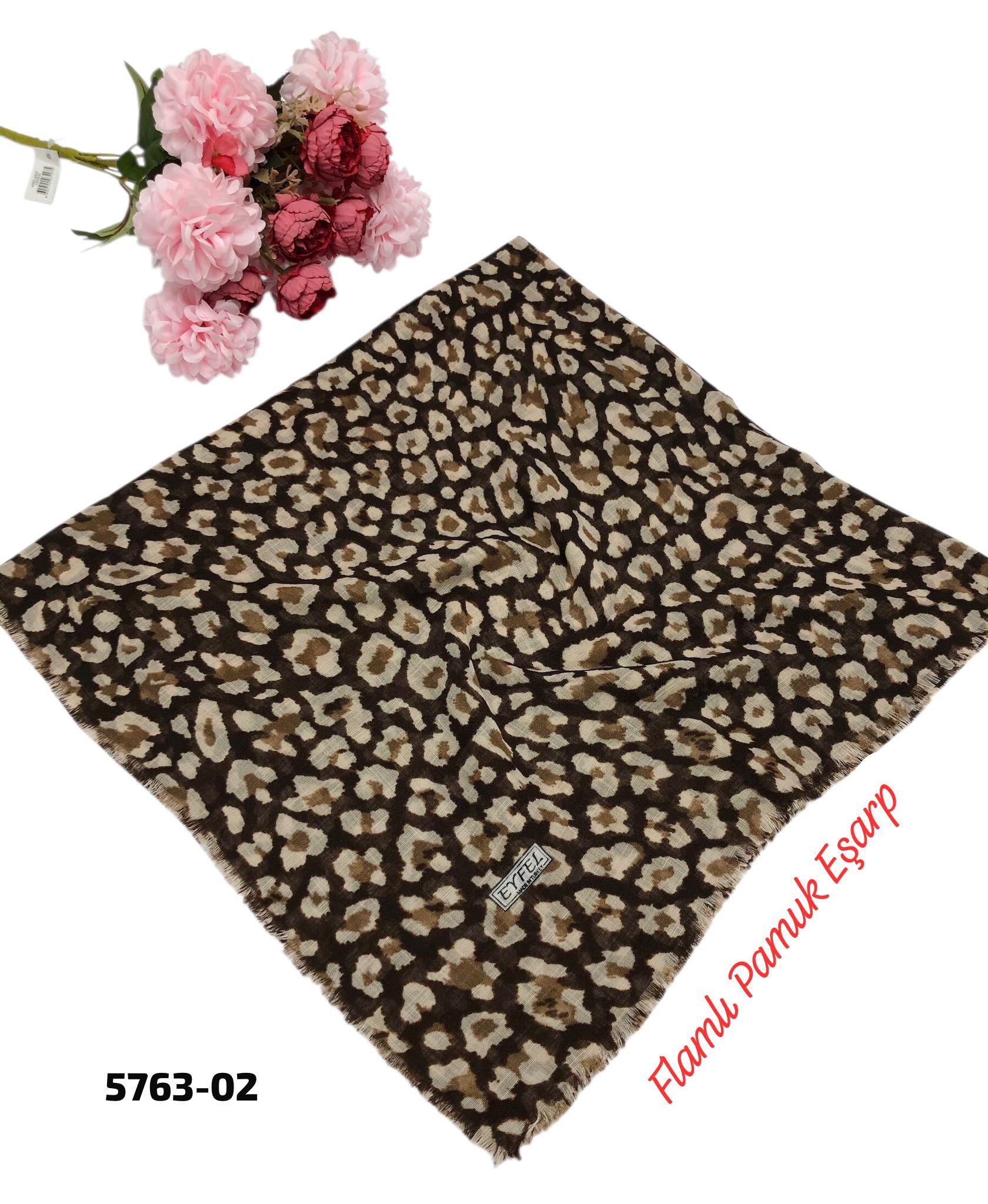 Flamlı Pamuk Eşarp