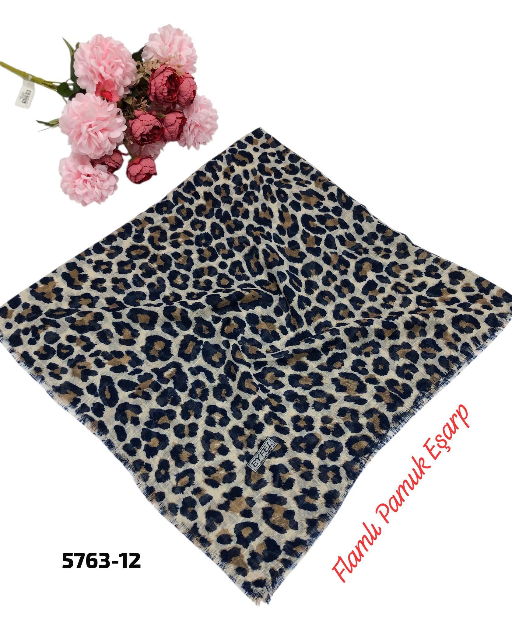 Flamlı Pamuk Eşarp