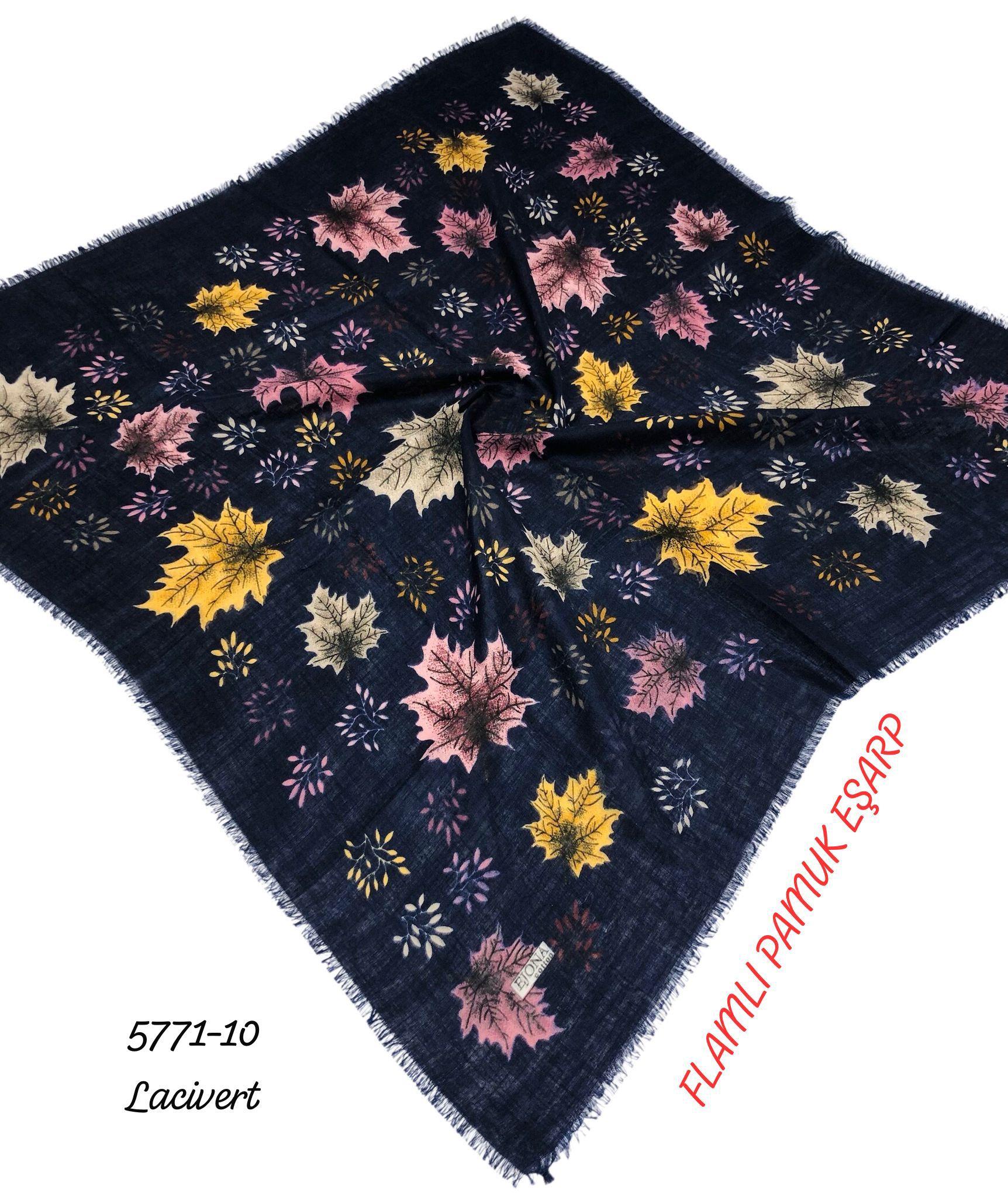 Flamlı Pamuk Eşarp