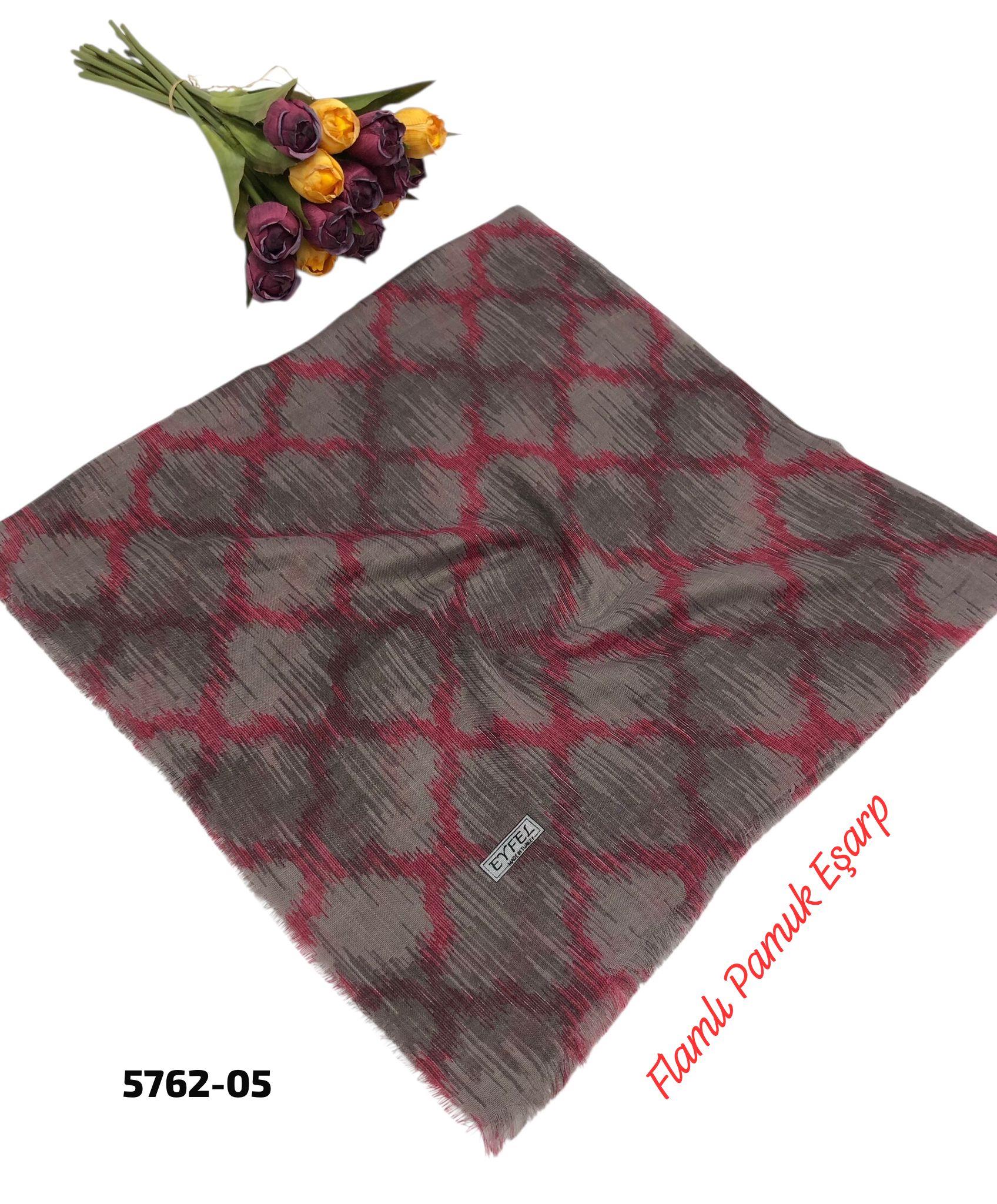 Flamlı Pamuk Eşarp