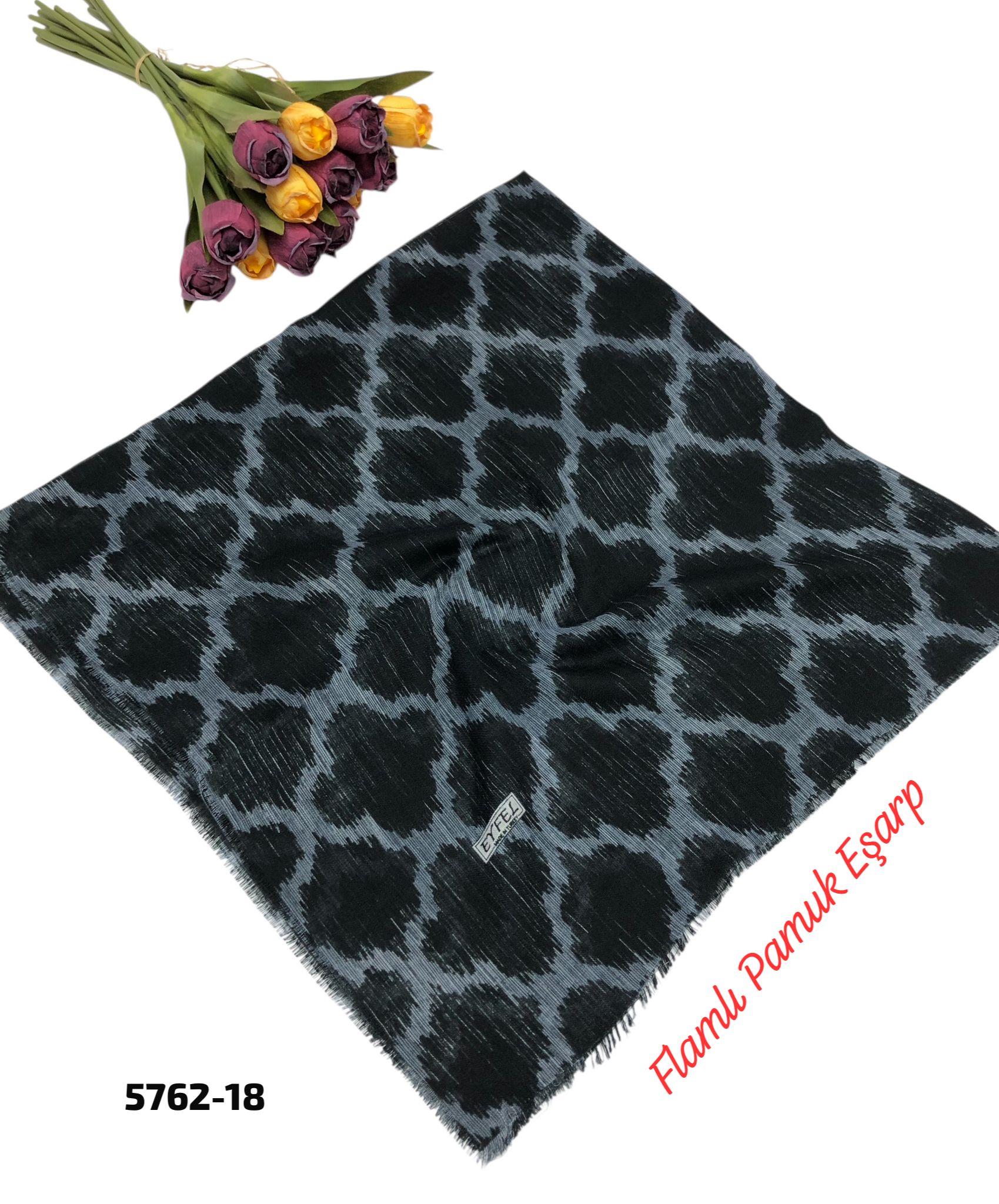 Flamlı Pamuk Eşarp