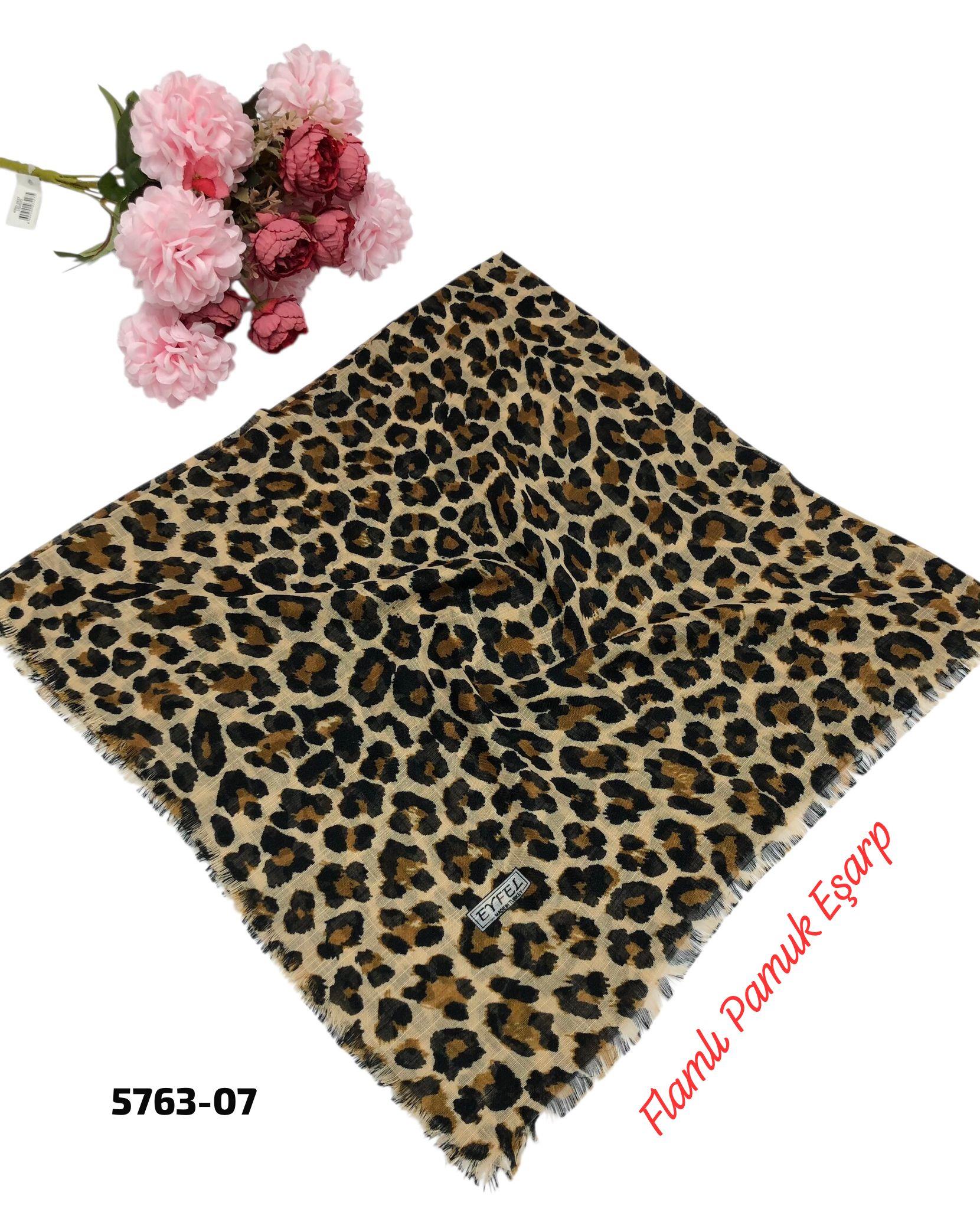 Flamlı Pamuk Eşarp