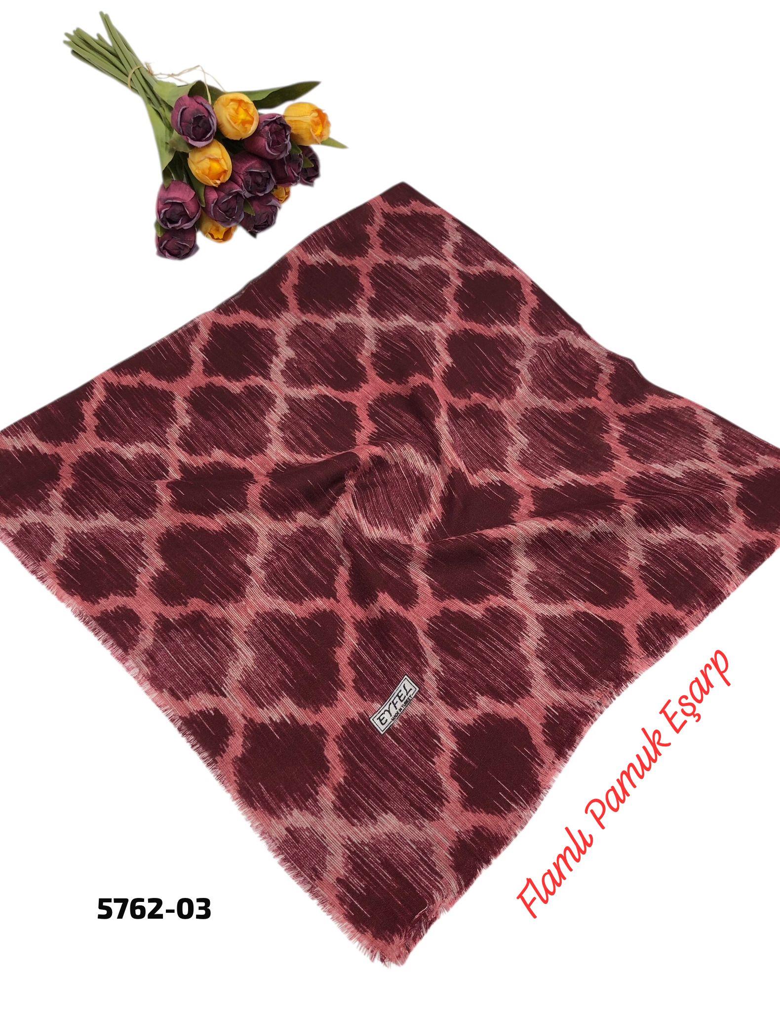 Flamlı Pamuk Eşarp