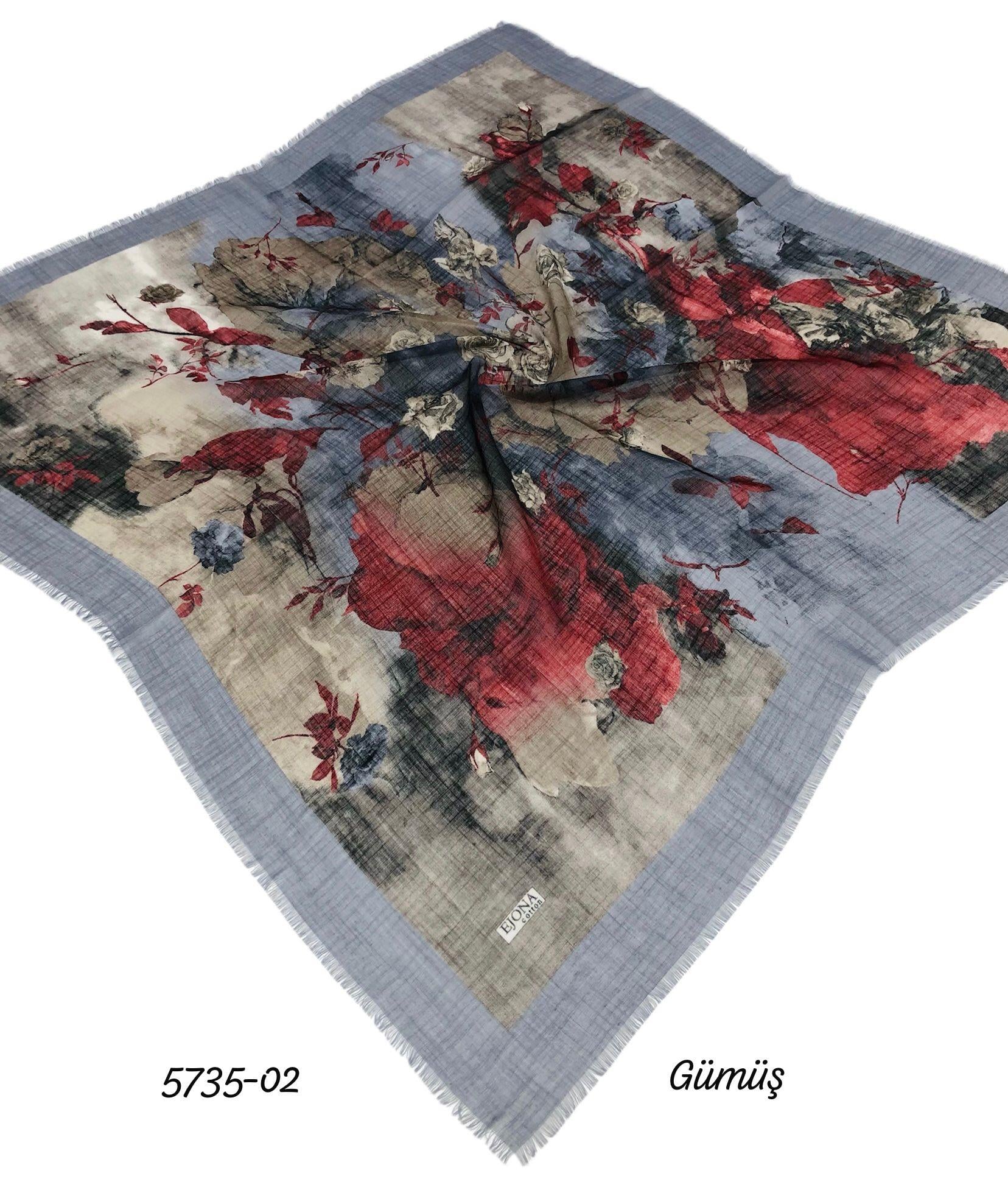 Flamlı Pamuk Eşarp