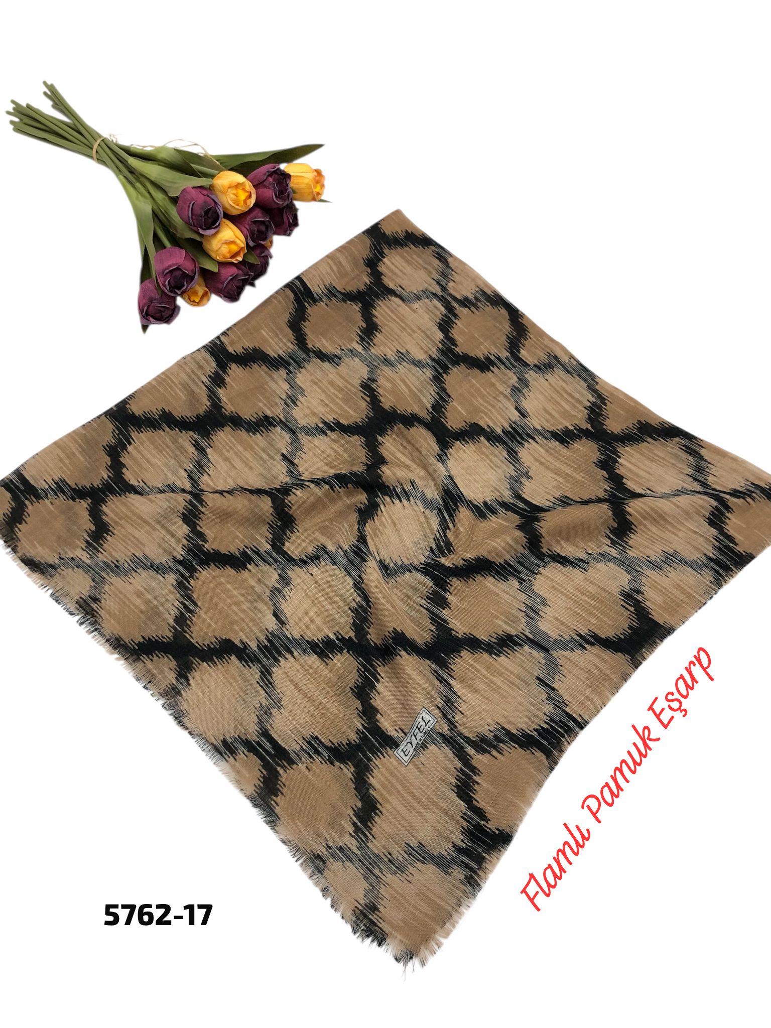 Flamlı Pamuk Eşarp