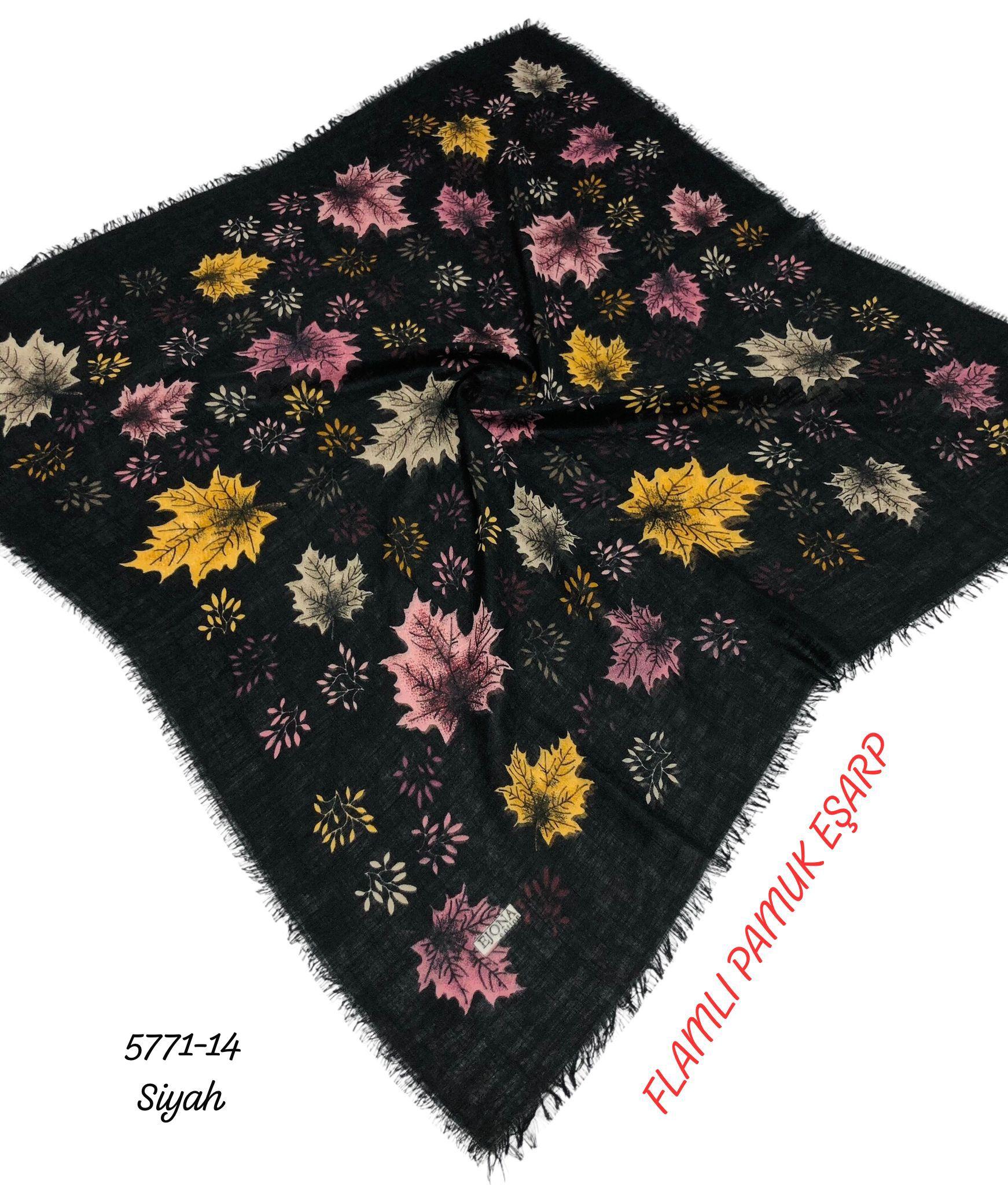 Flamlı Pamuk Eşarp