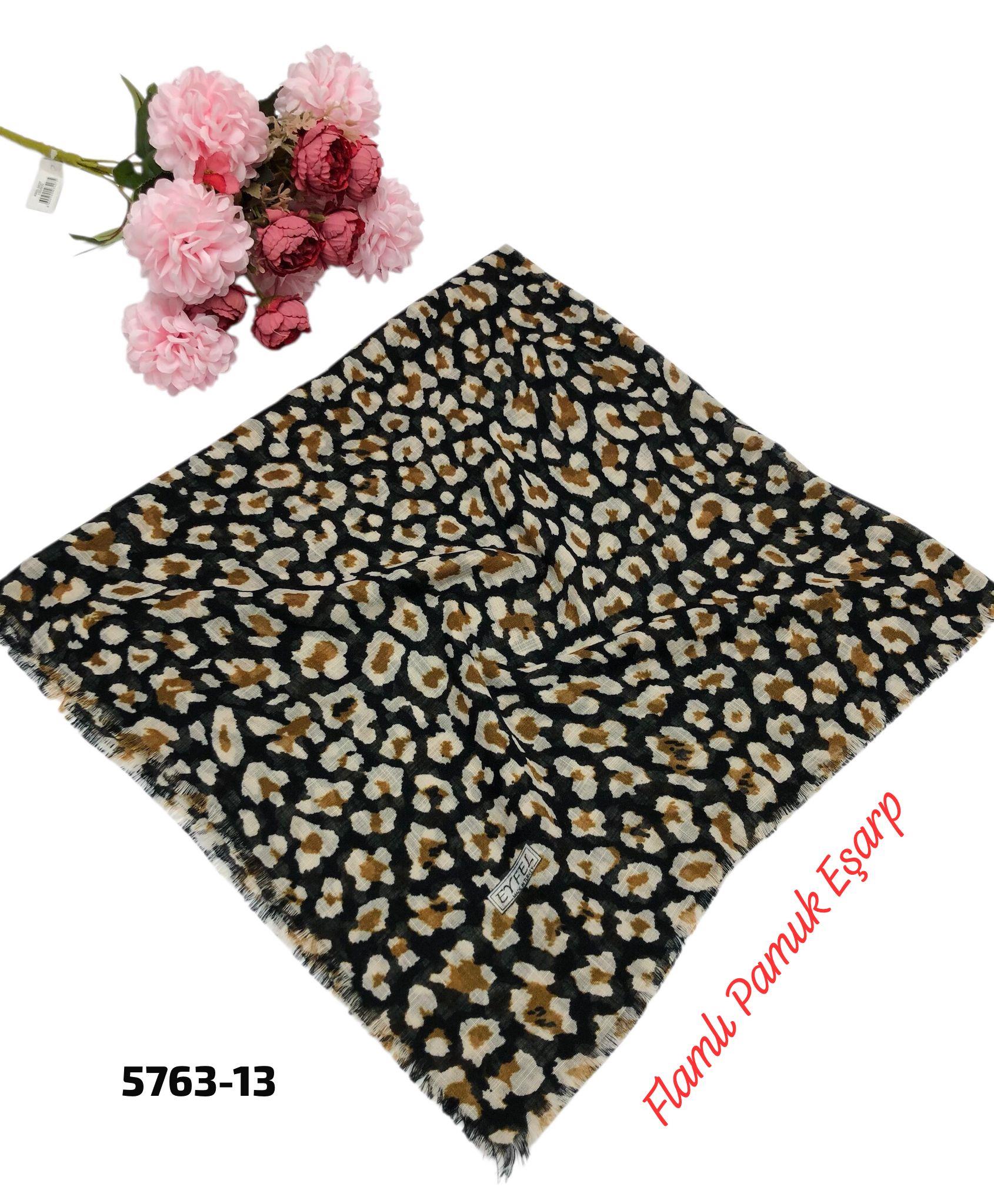 Flamlı Pamuk Eşarp