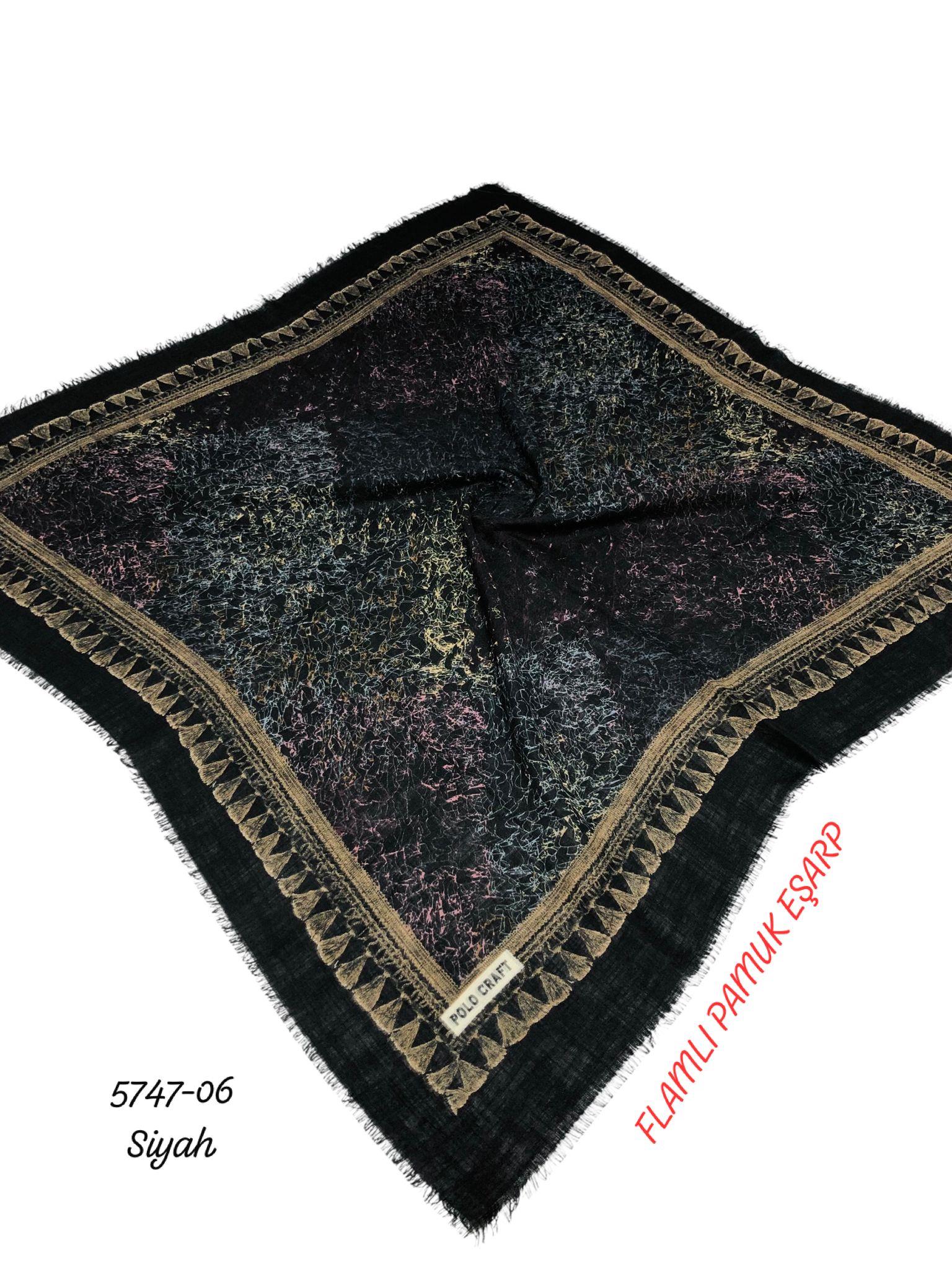 Flamlı Pamuk Eşarp