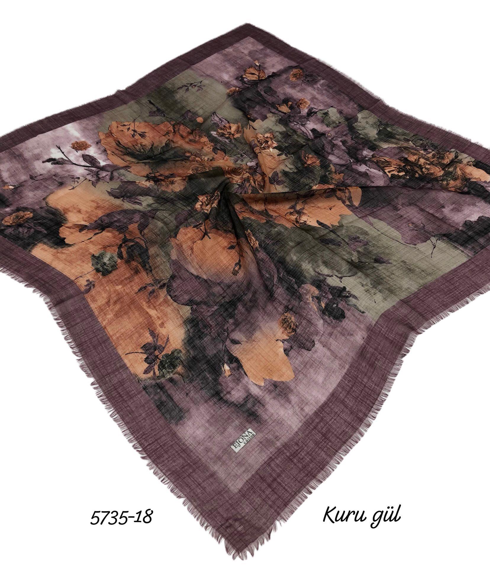 Flamlı Pamuk Eşarp