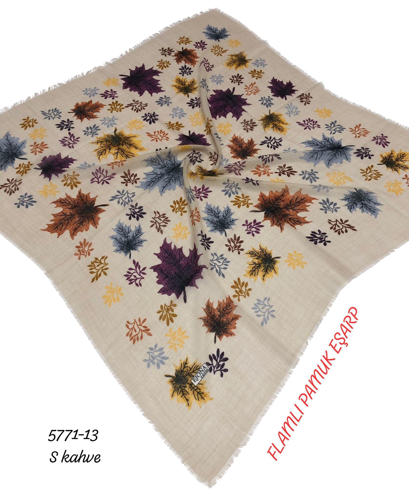 Flamlı Pamuk Eşarp