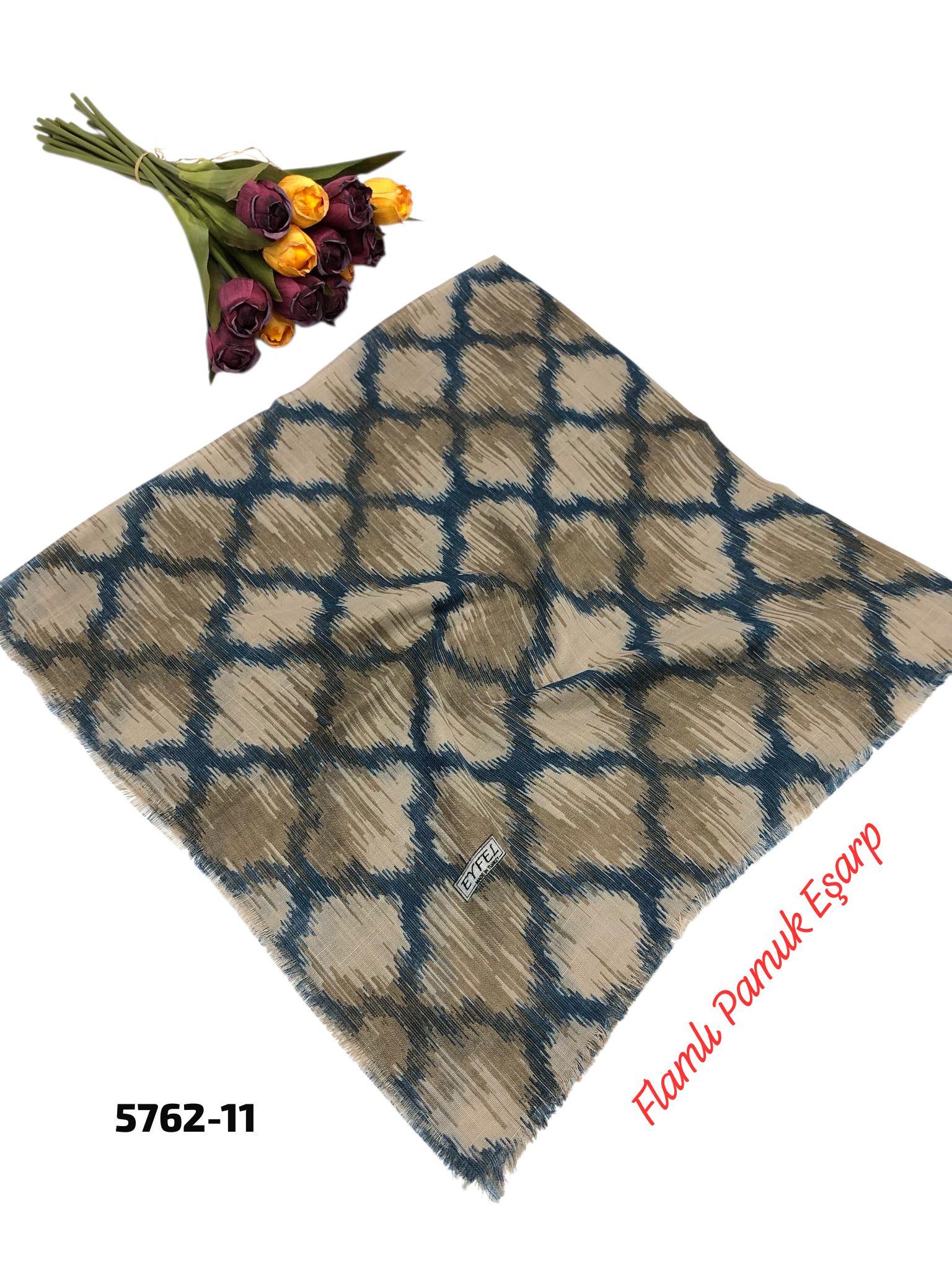 Flamlı Pamuk Eşarp