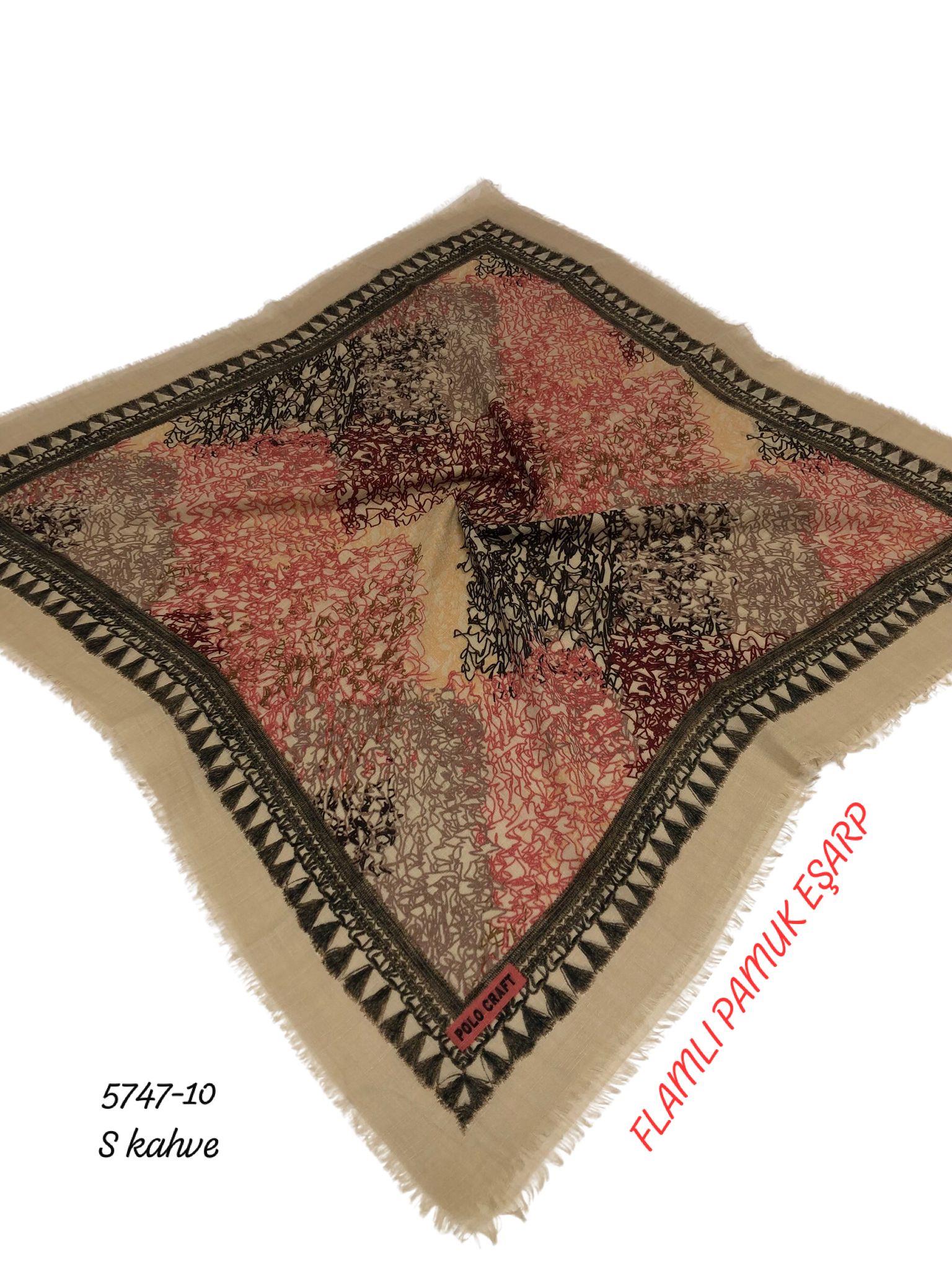 Flamlı Pamuk Eşarp