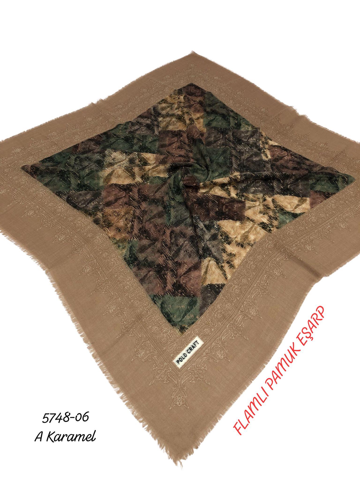 Flamlı Pamuk Eşarp