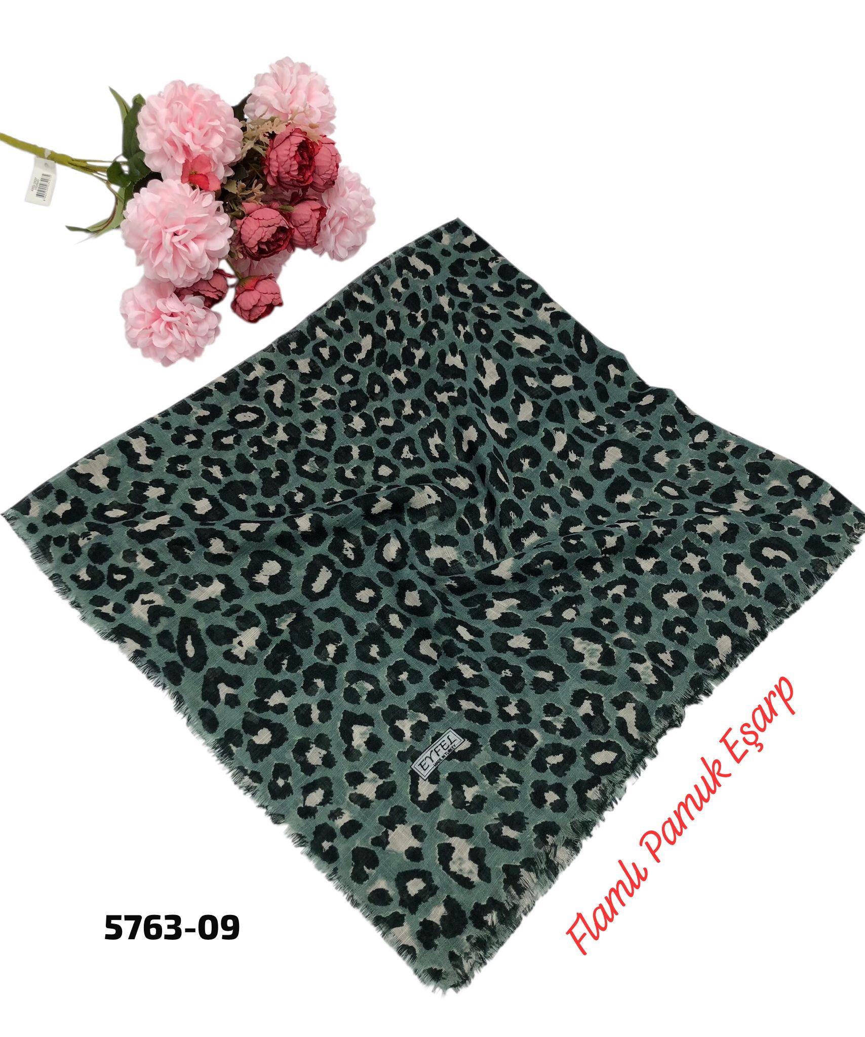 Flamlı Pamuk Eşarp