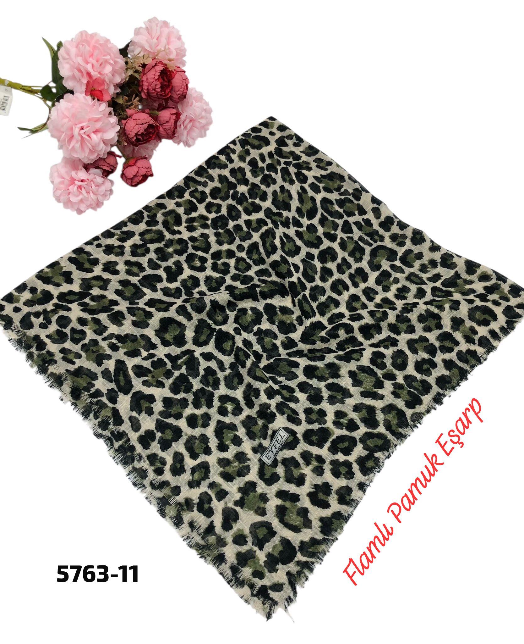 Flamlı Pamuk Eşarp