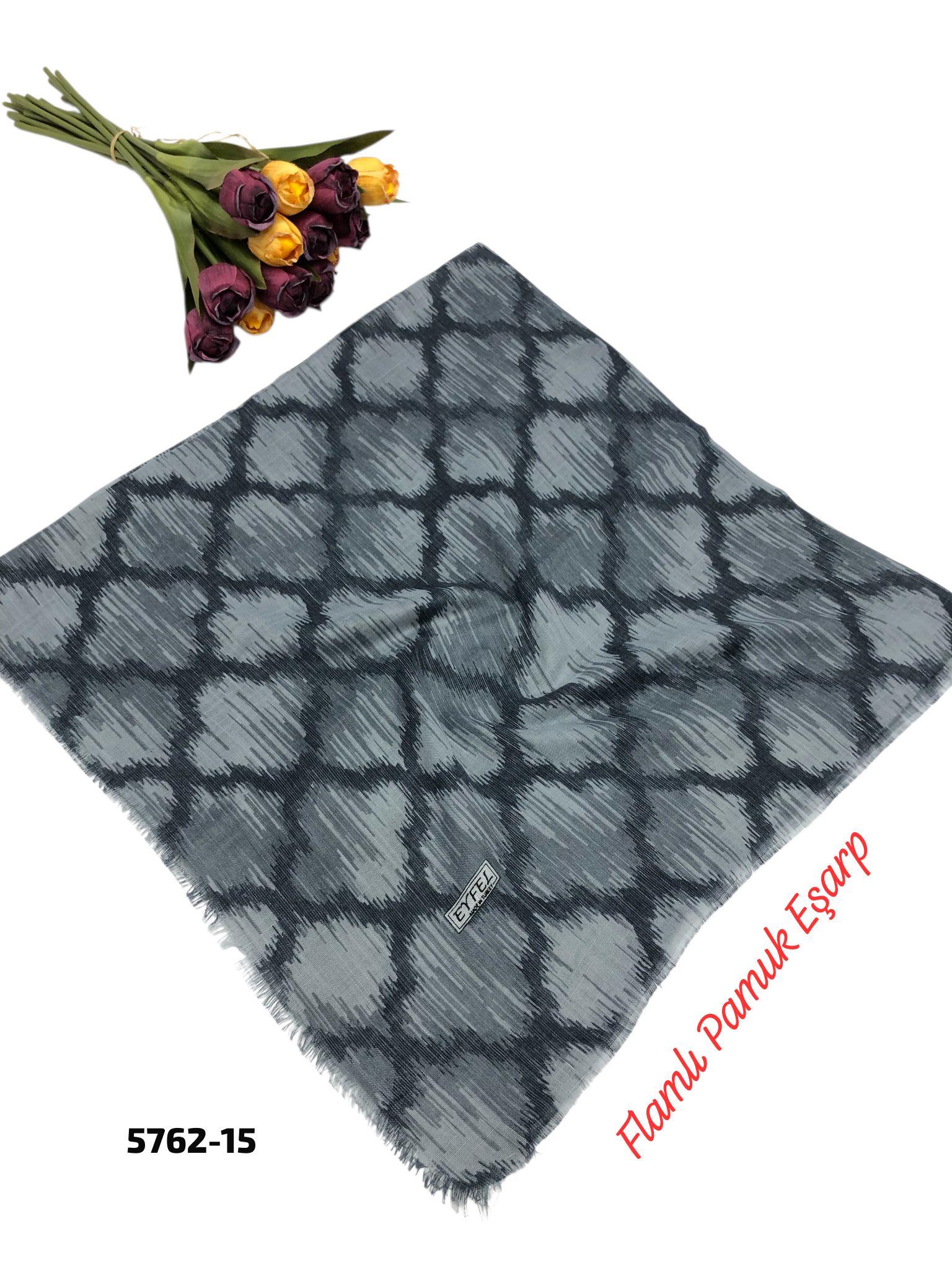 Flamlı Pamuk Eşarp