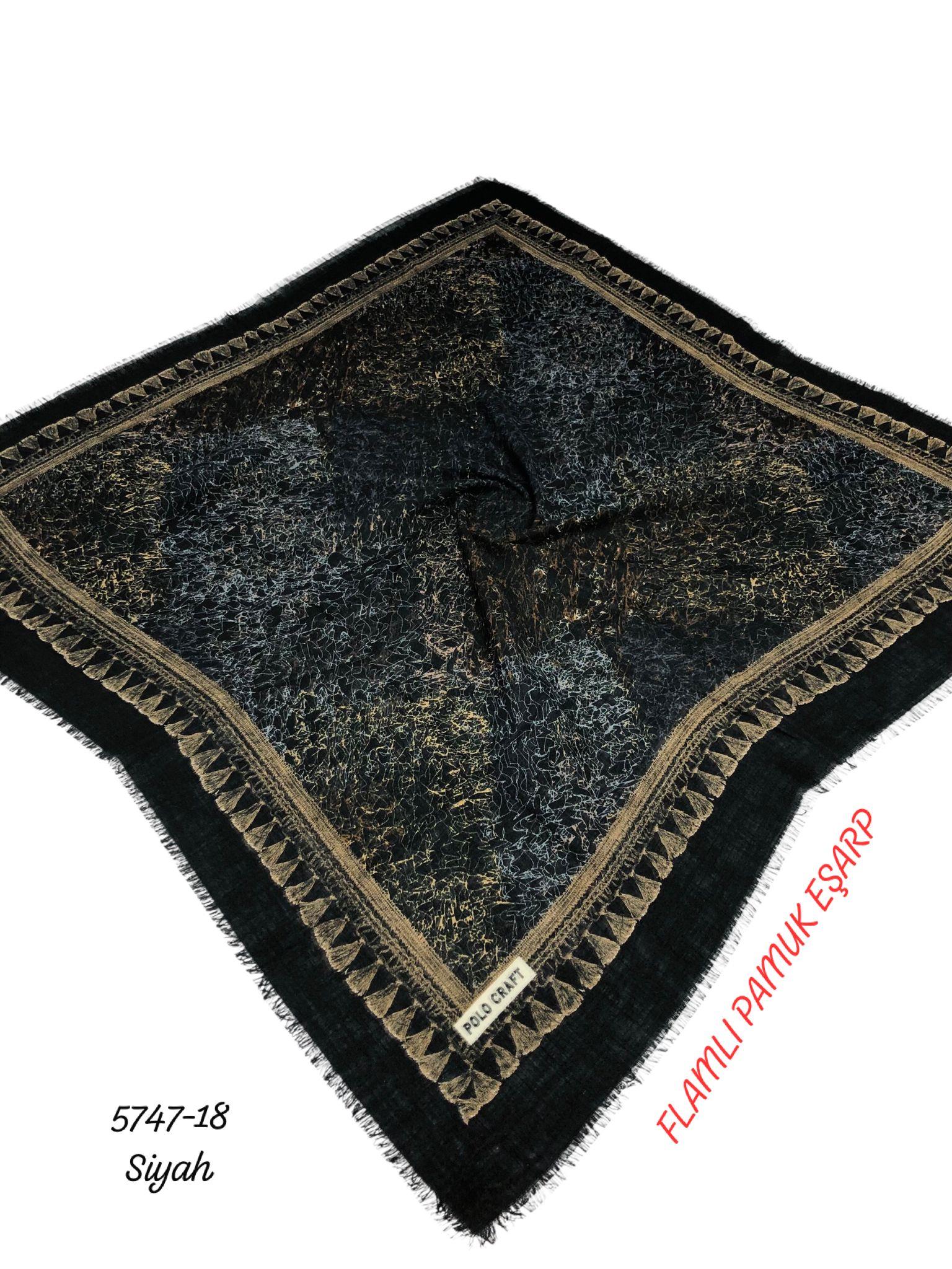 Flamlı Pamuk Eşarp