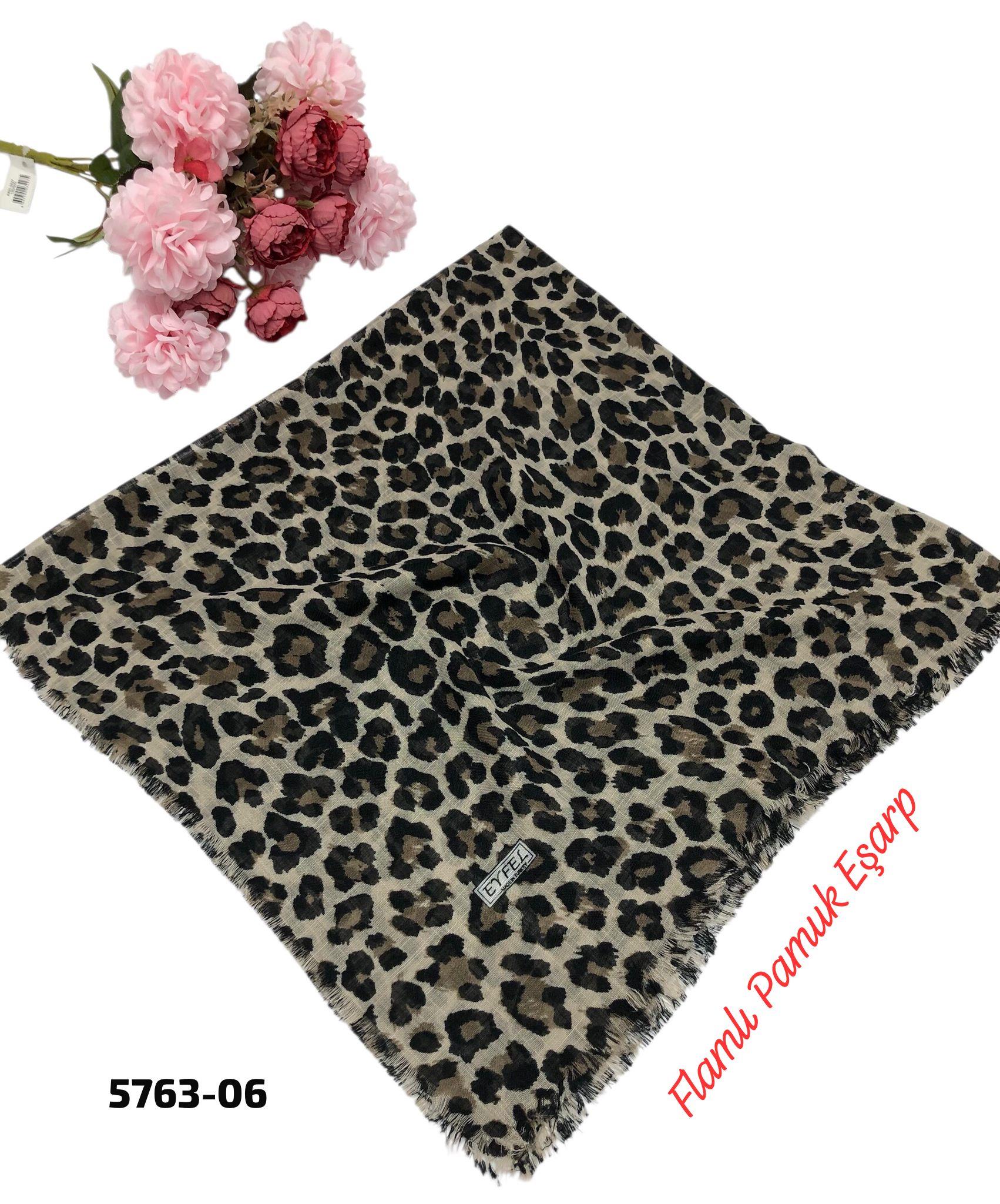 Flamlı Pamuk Eşarp