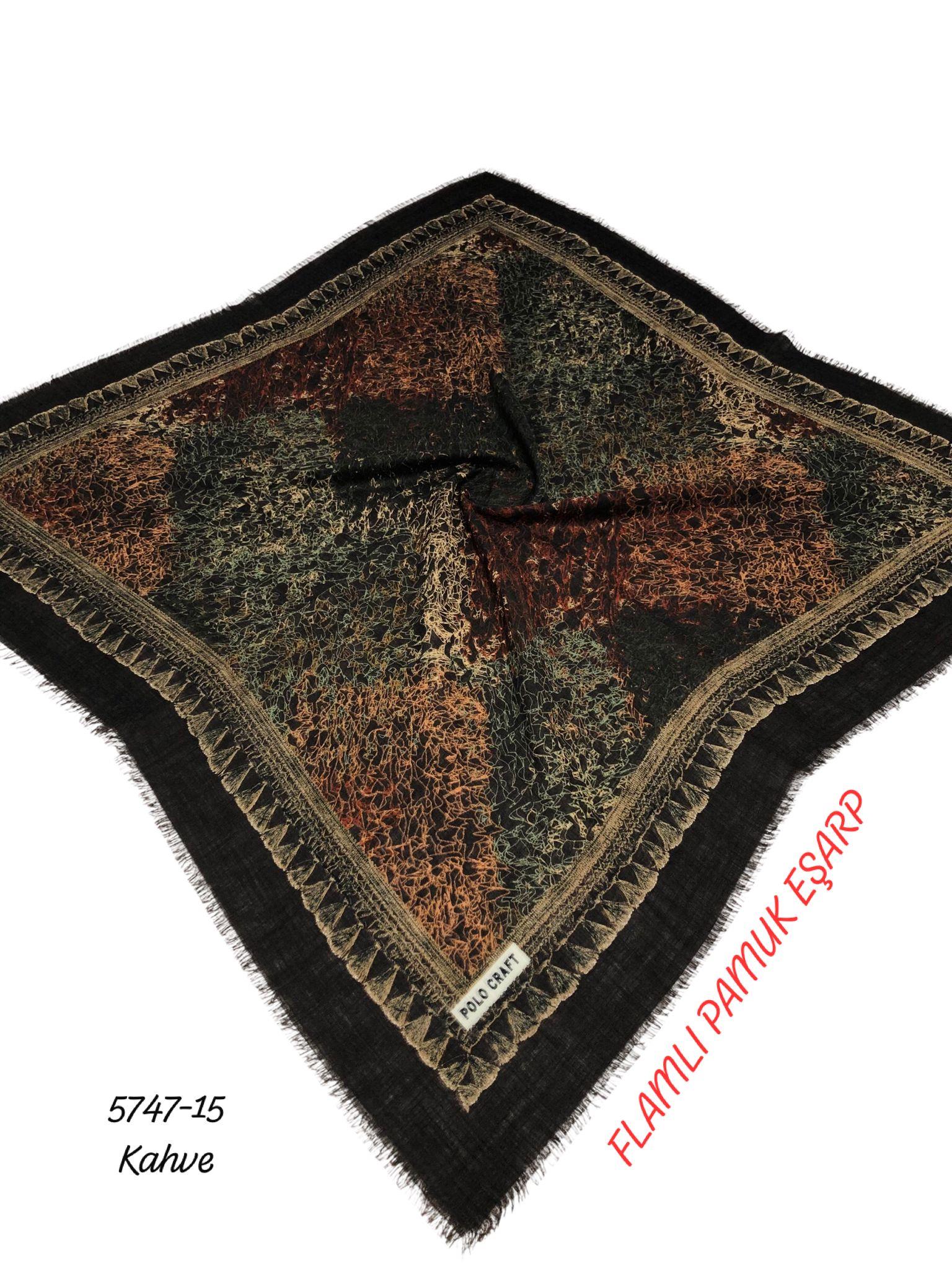 Flamlı Pamuk Eşarp