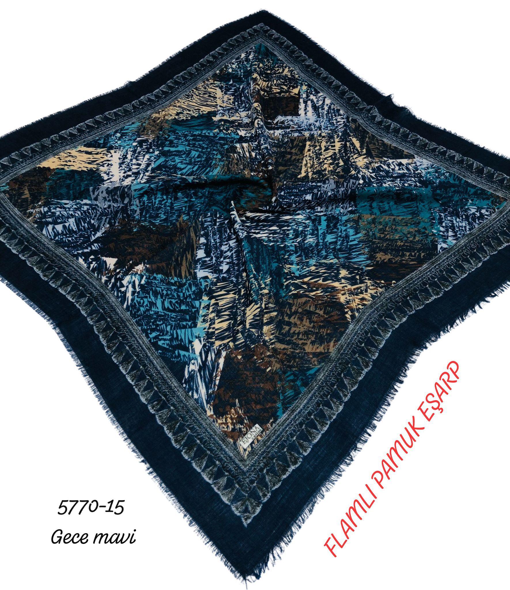 Flamlı Pamuk Eşarp