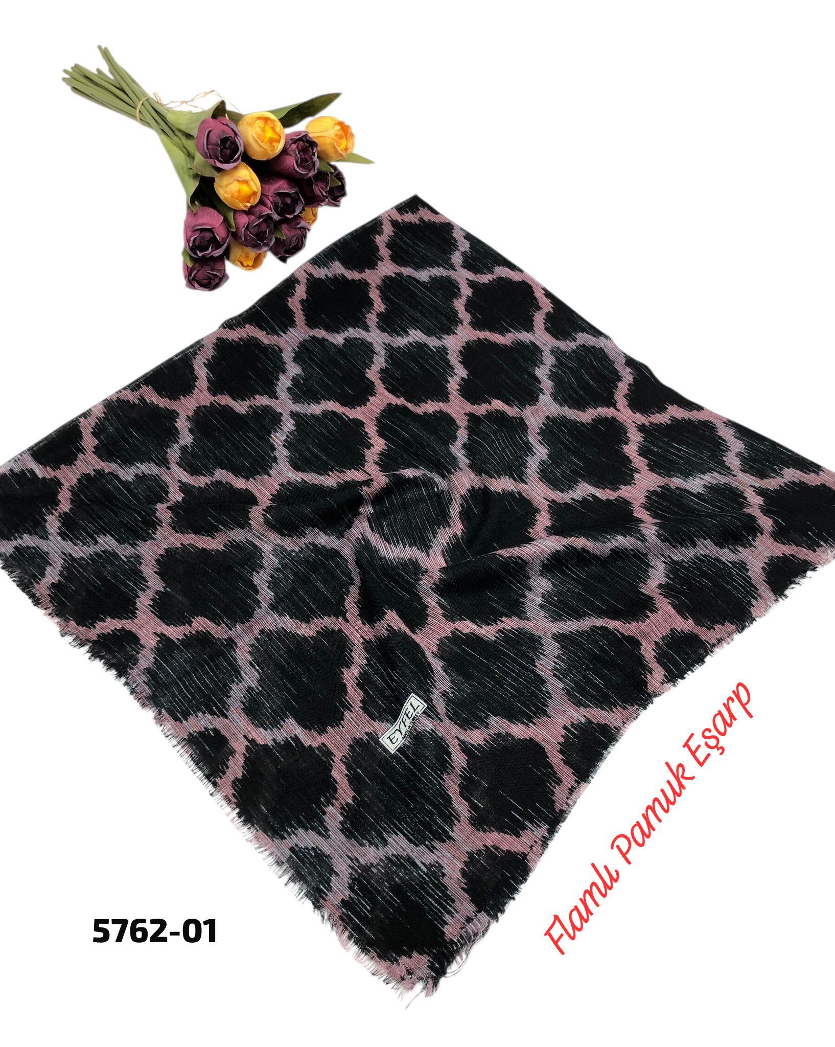 Flamlı Pamuk Eşarp