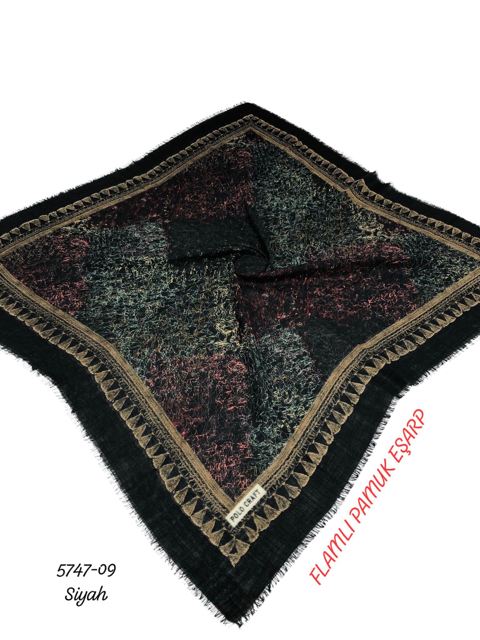 Flamlı Pamuk Eşarp