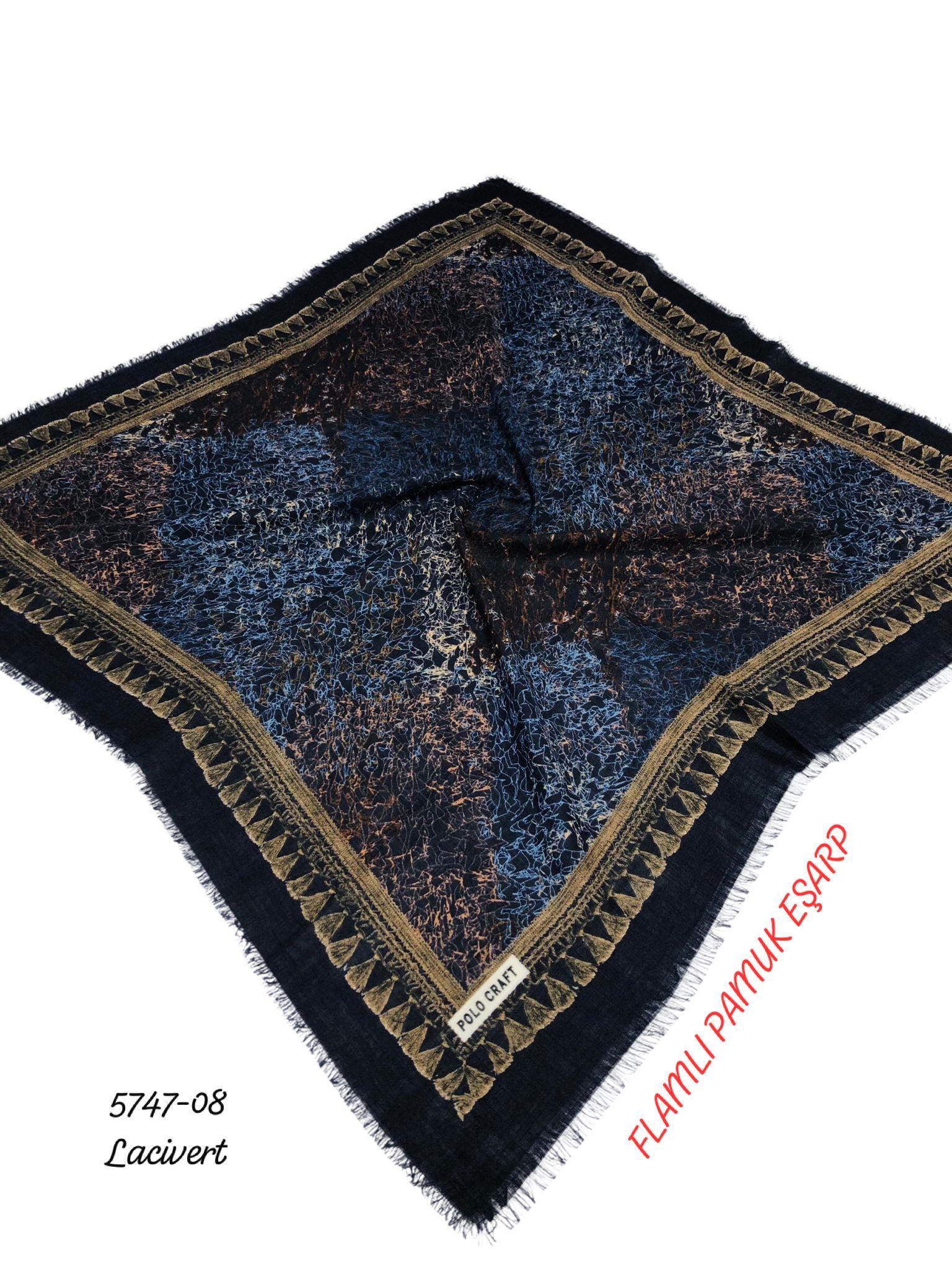 Flamlı Pamuk Eşarp