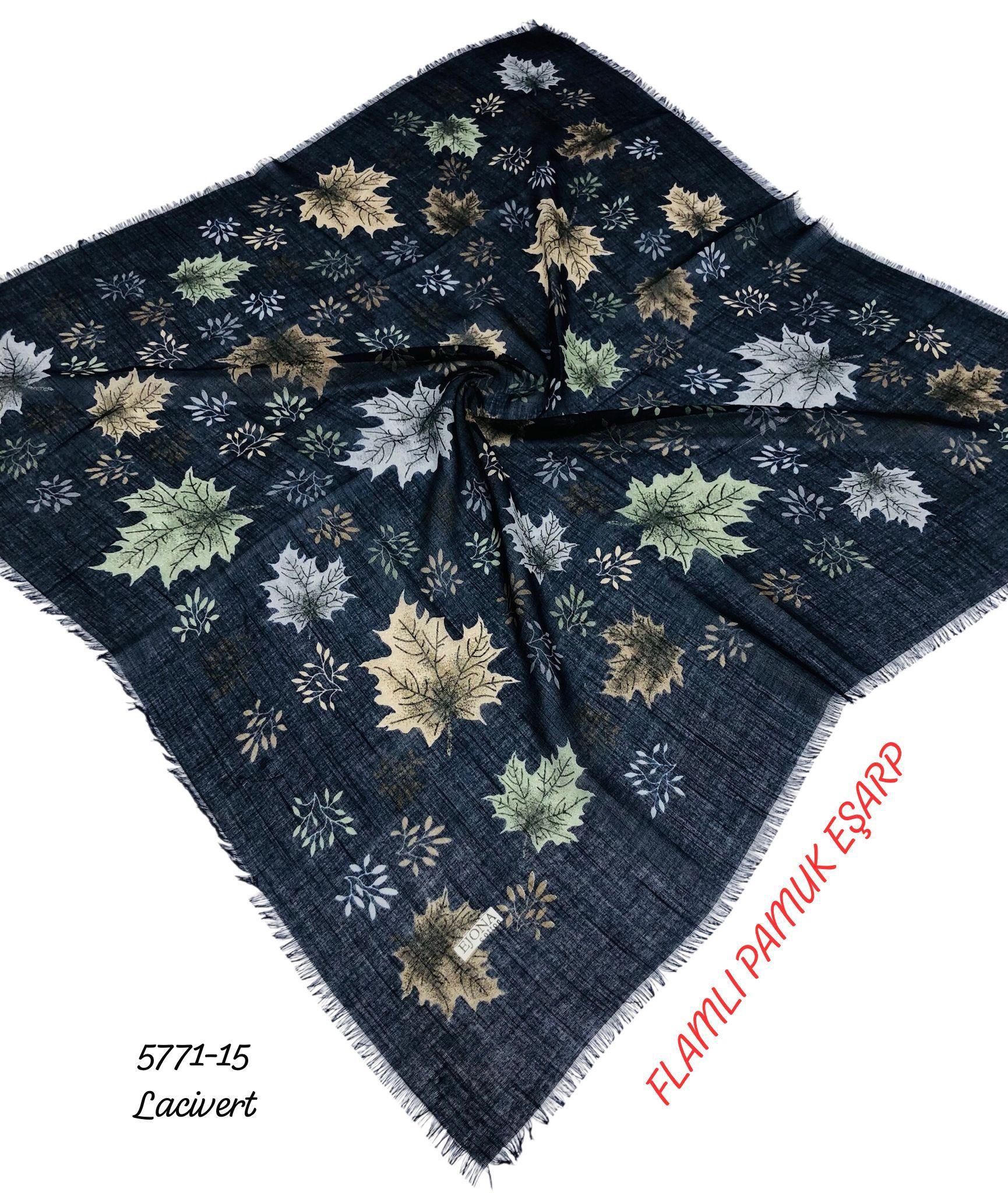 Flamlı Pamuk Eşarp