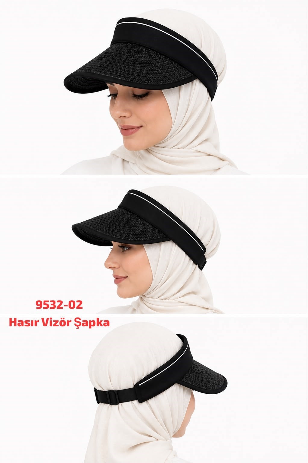 Hasır Vizör Şapka
