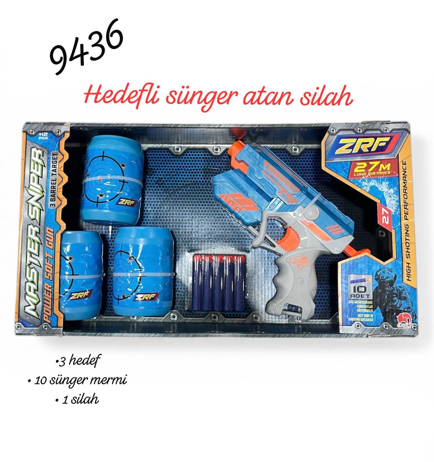 Hedefli Sünger Atan Oyuncak Silah