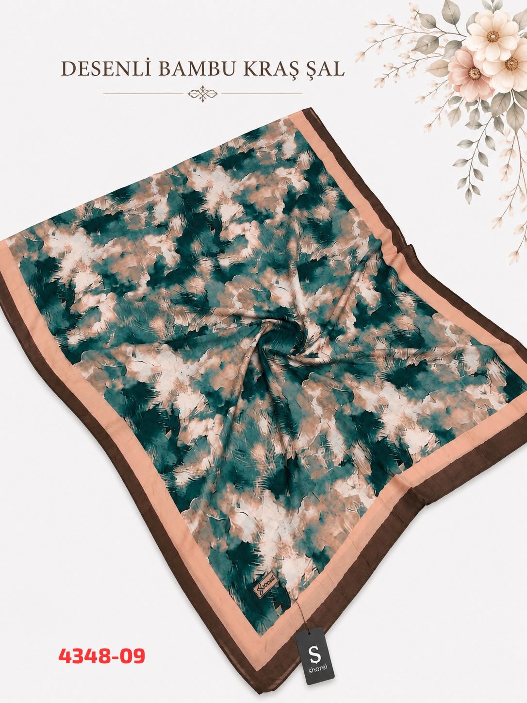 Kaliteli Desenli Bambu Kraş Şal