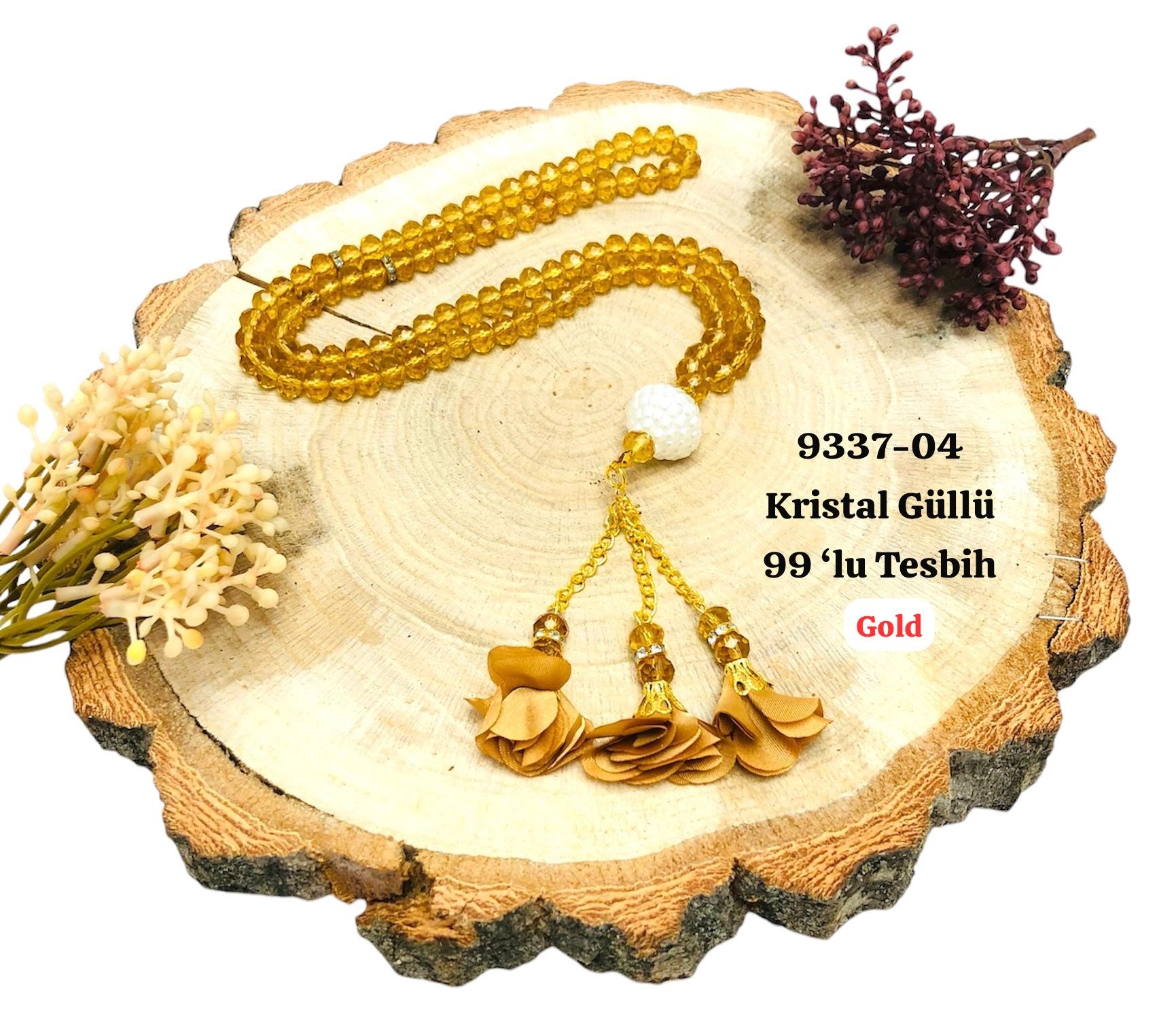 Kristal Güllü 99'lu Tesbih