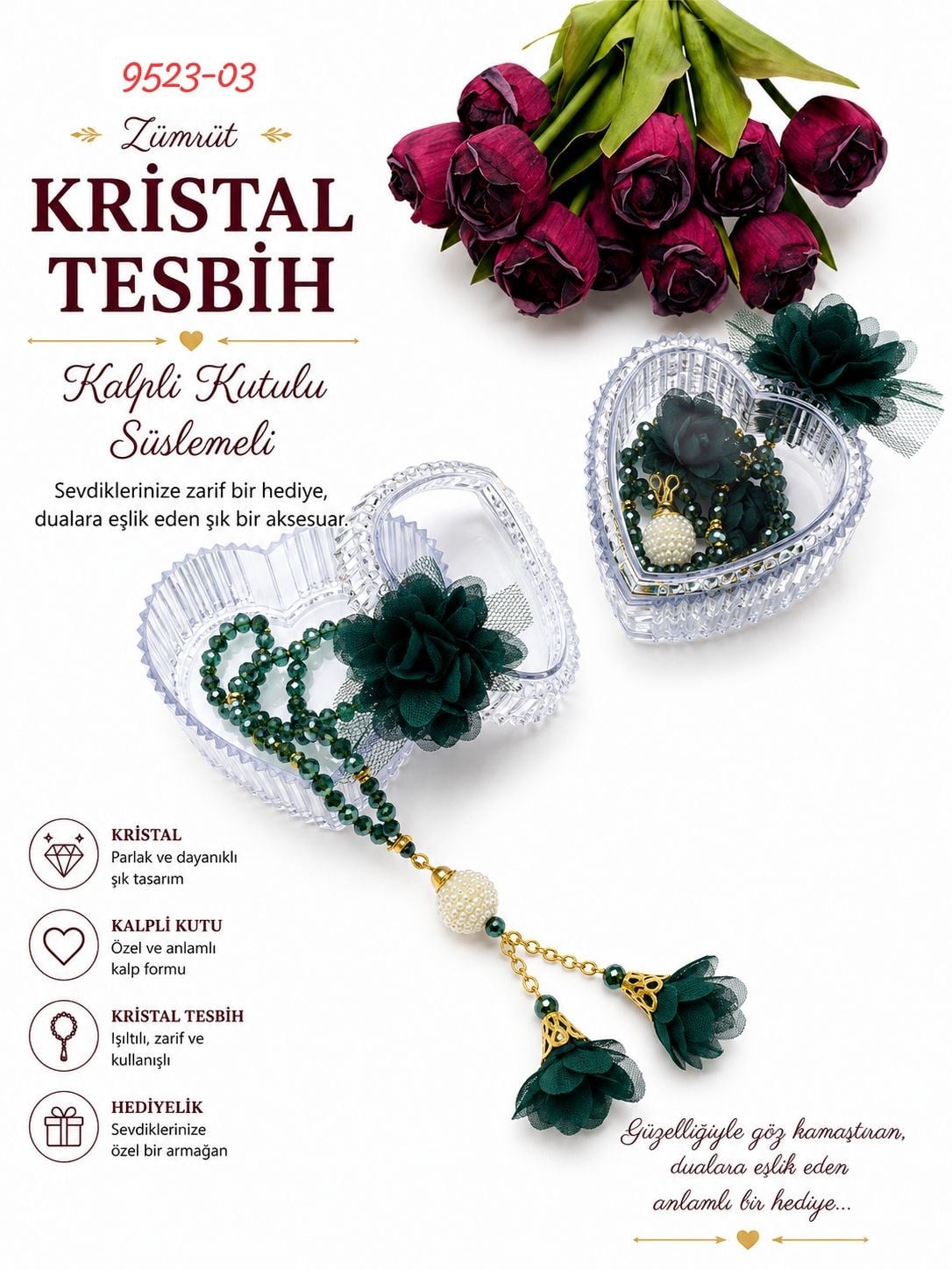 Kutulu Tesbih Set