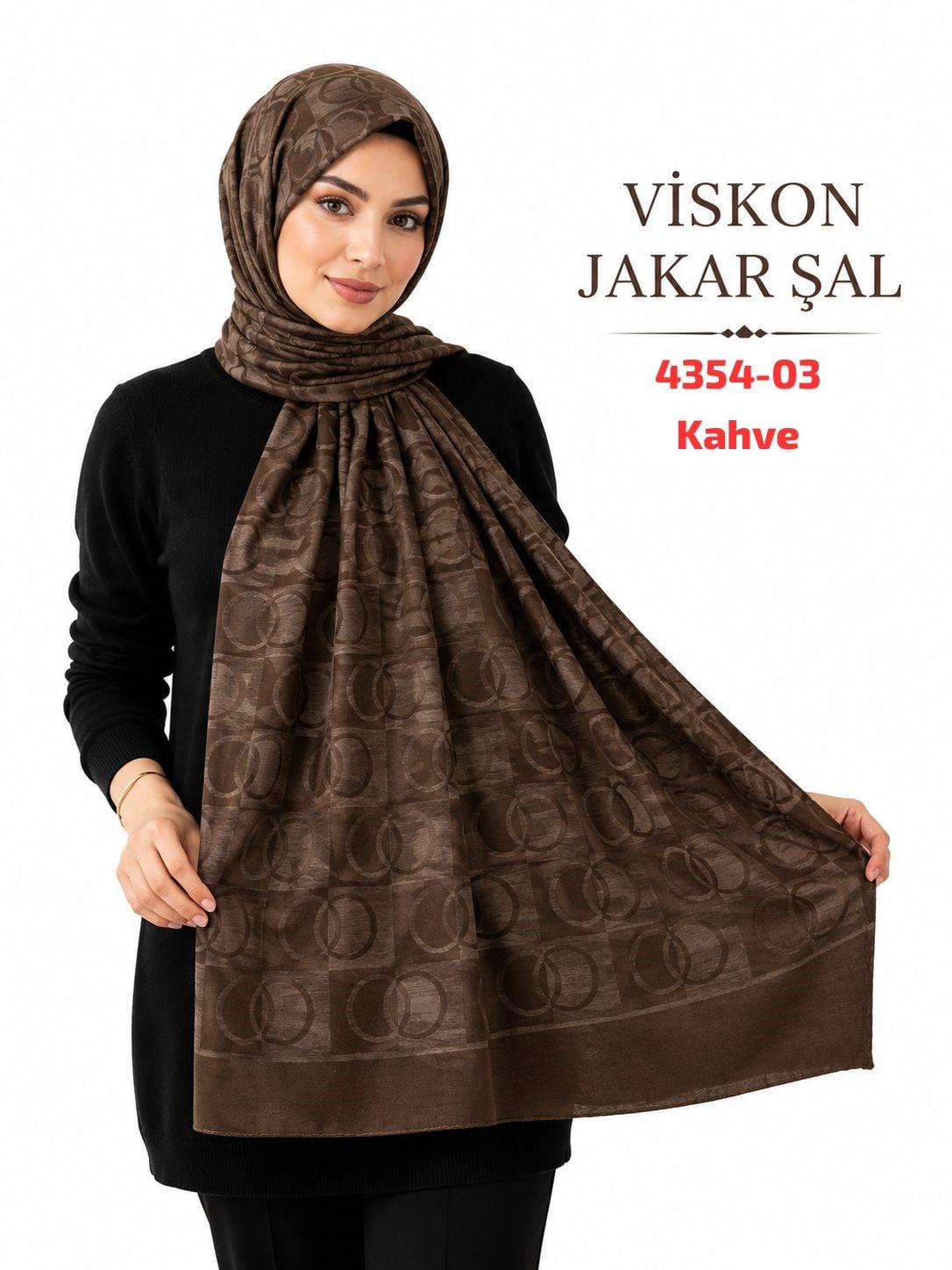Lüx Viskon Jakar Şal
