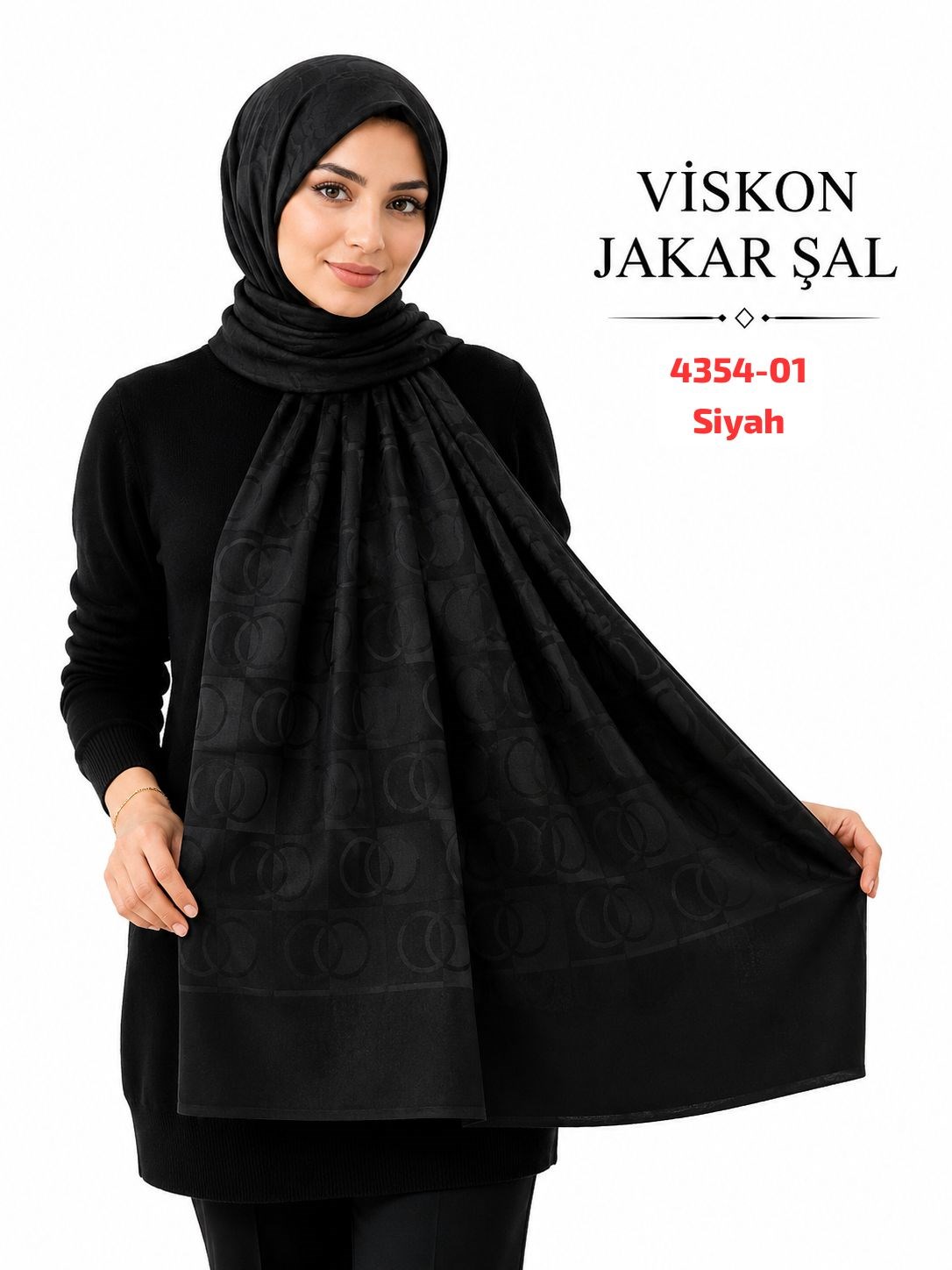 Lüx Viskon Jakar Şal