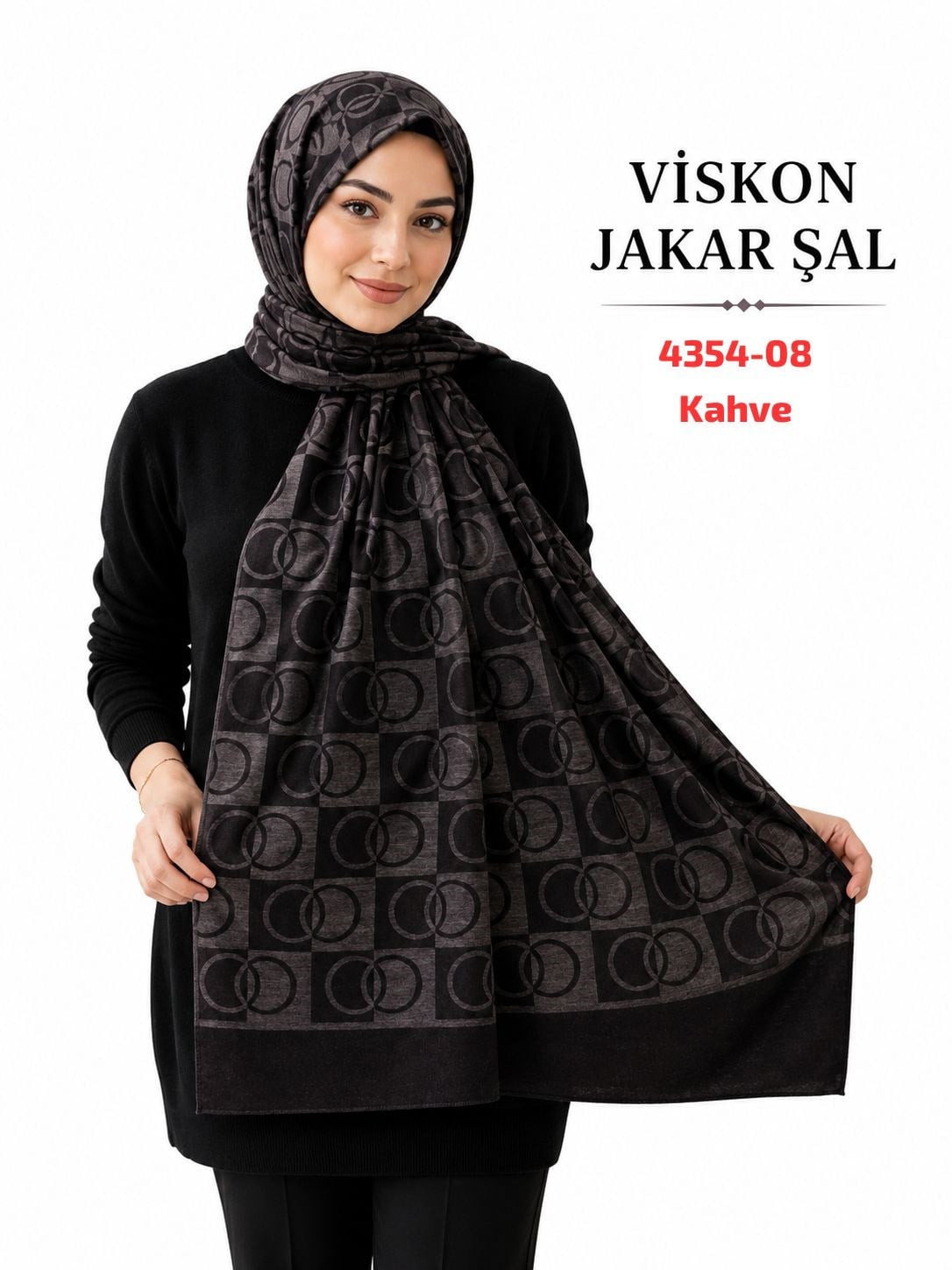 Lüx Viskon Jakar Şal