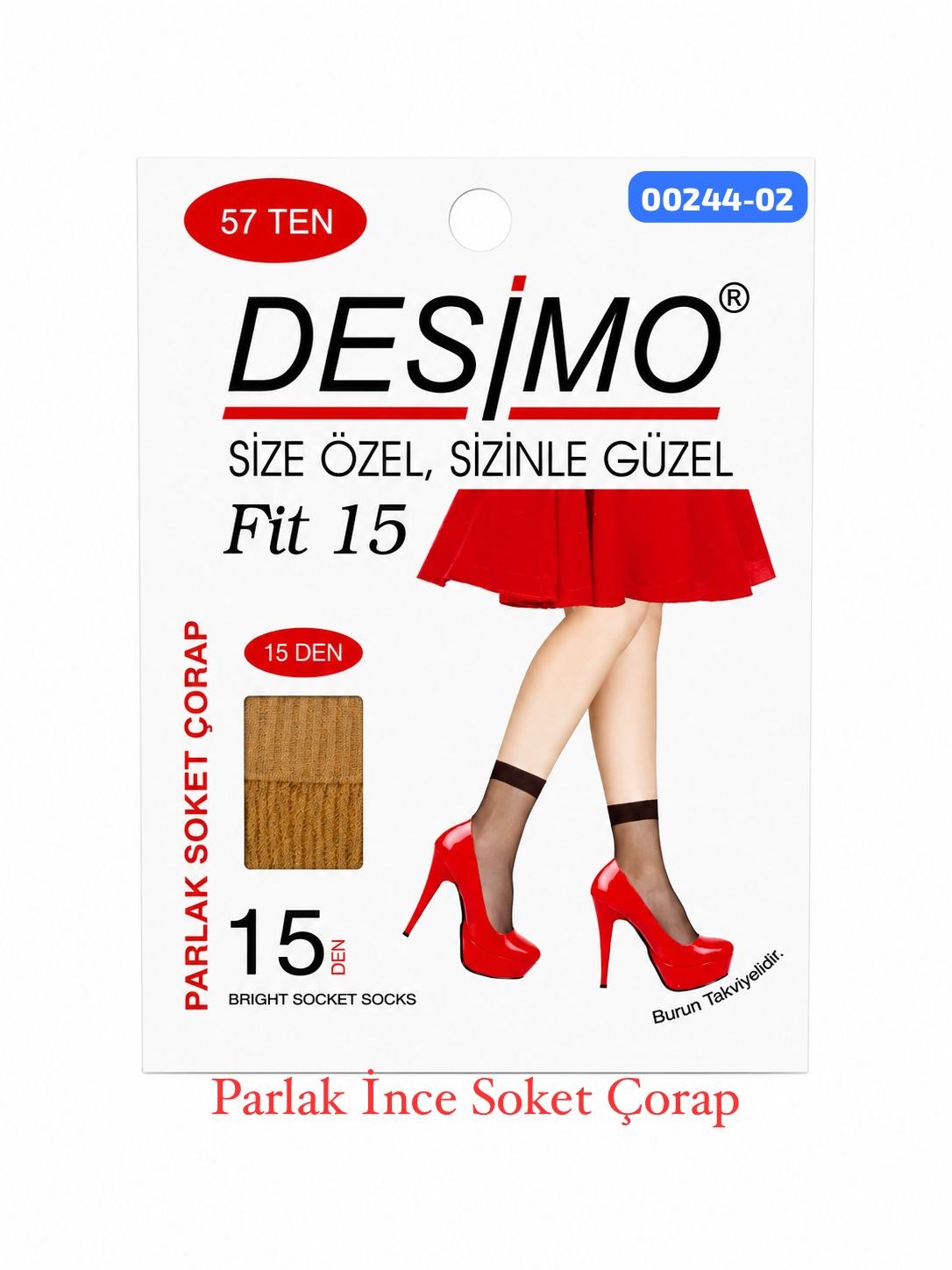Parlak İnce Soket Çorap