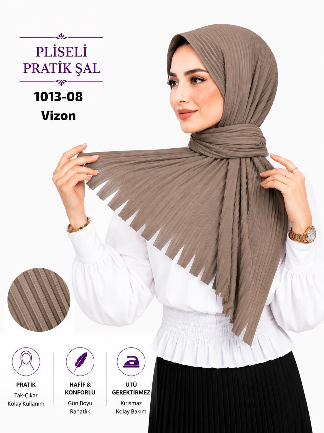 Pliseli Pratik Şal